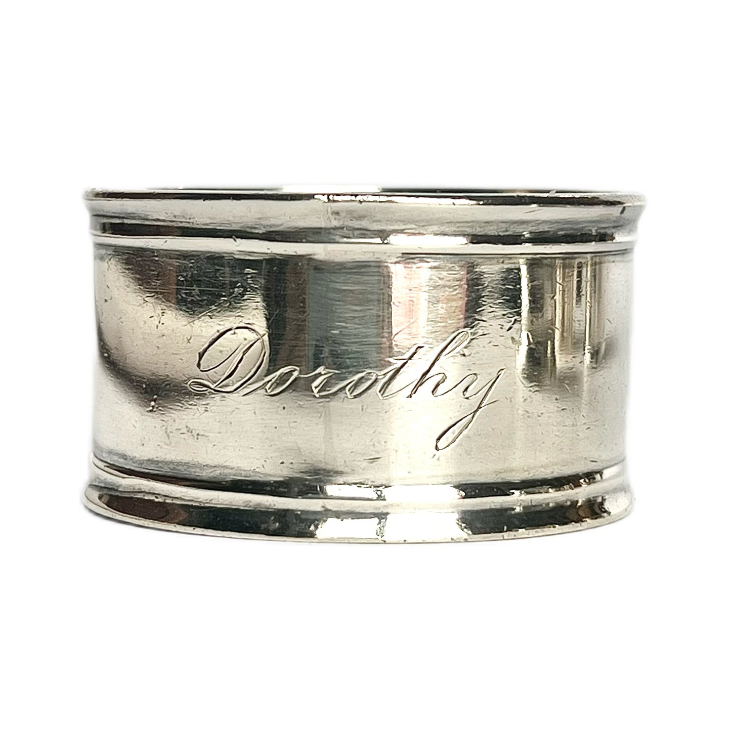 Vintage 1930s Emile Viner sterling silver napkin ring