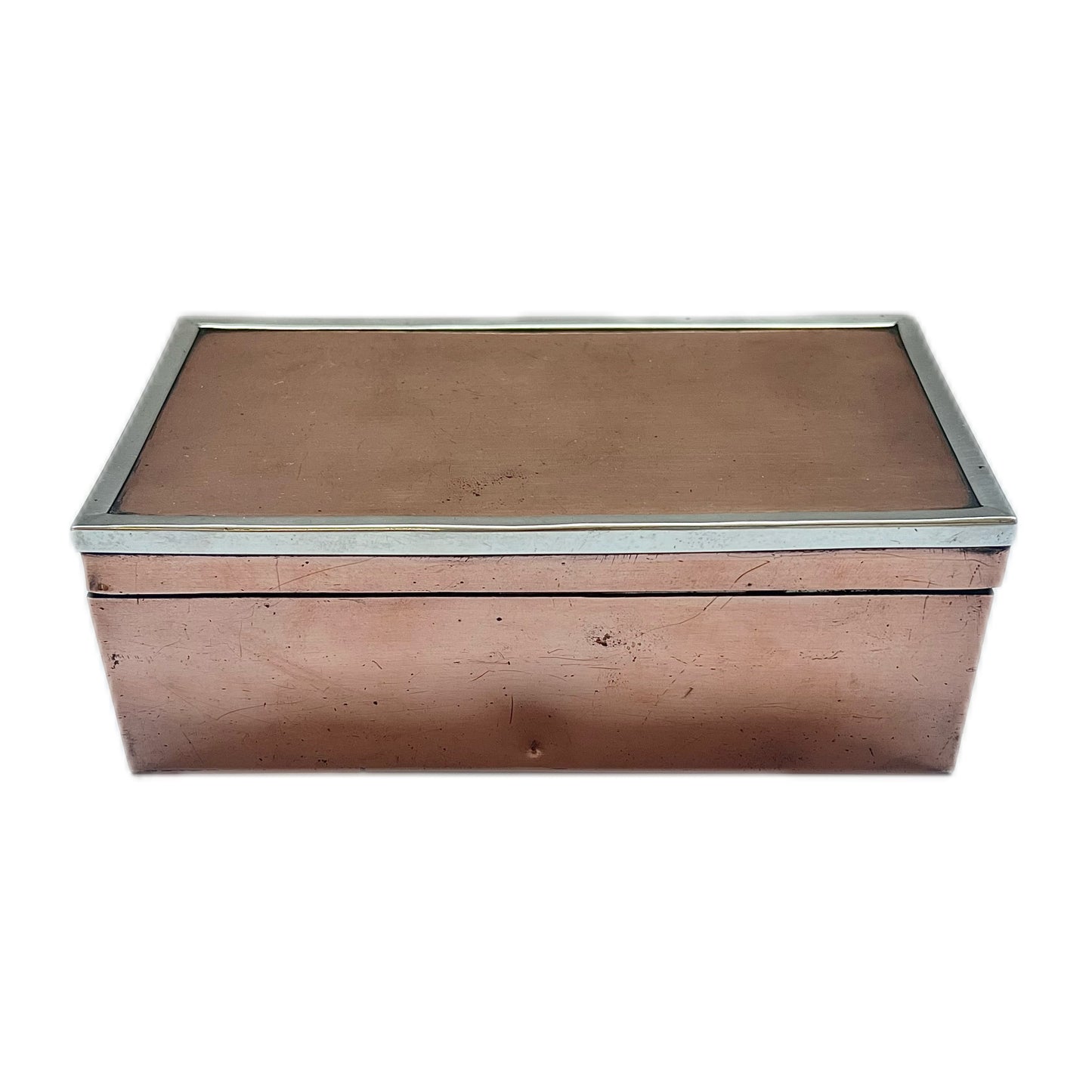 Excepcional caja de cobre Arts & Crafts de los años 1900 a 1920