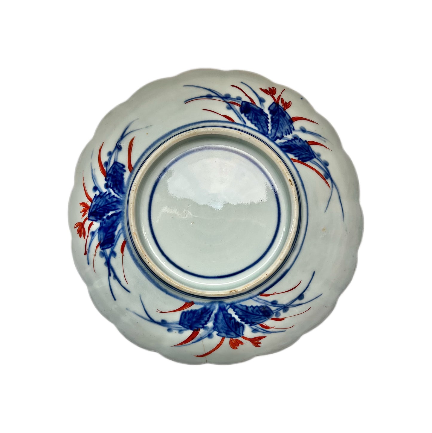 Mid Meiji Period (mid 19th century) Imari plate with foo dogs