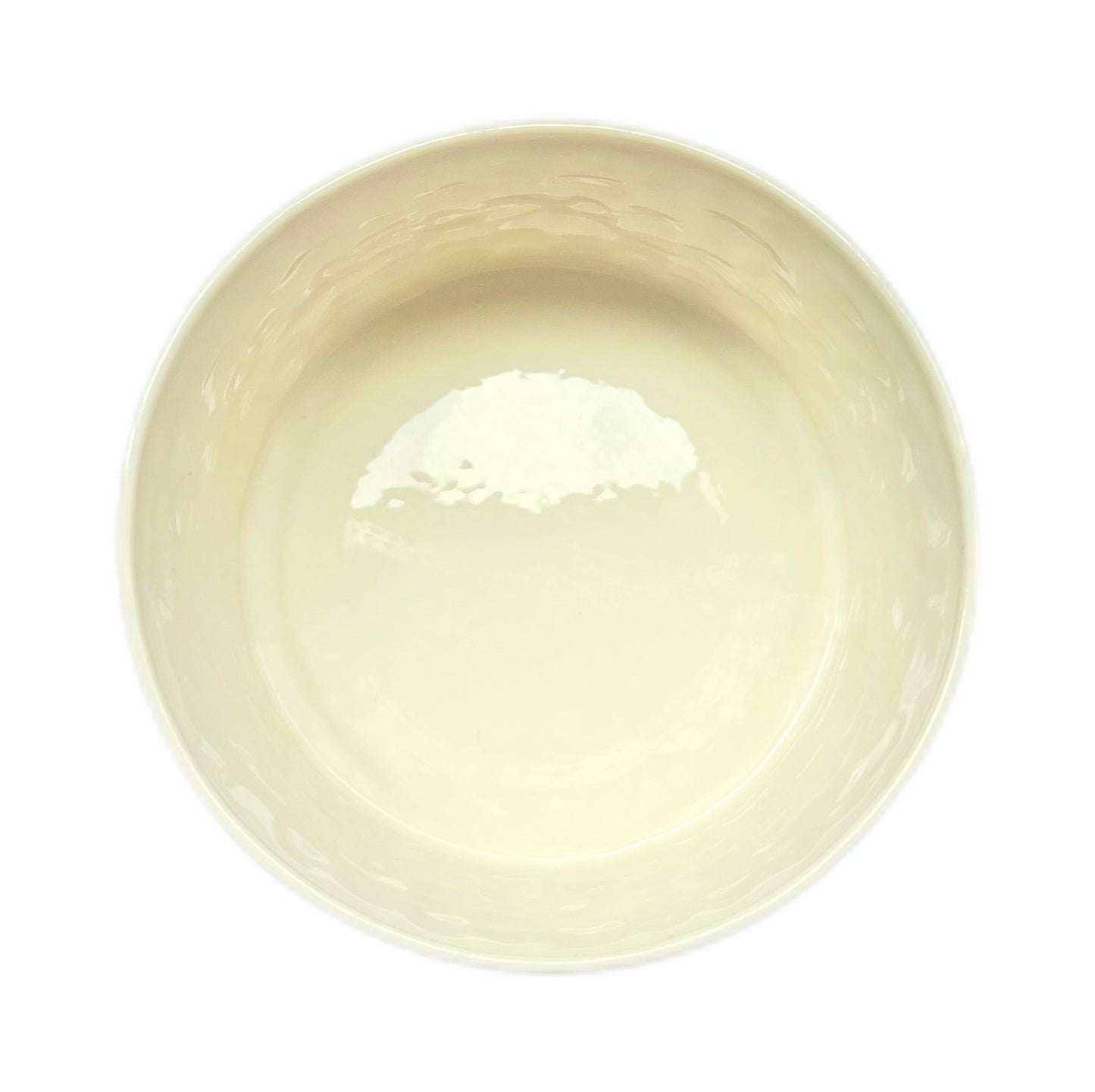 Vintage Belleek shamrock pattern trinket bowl