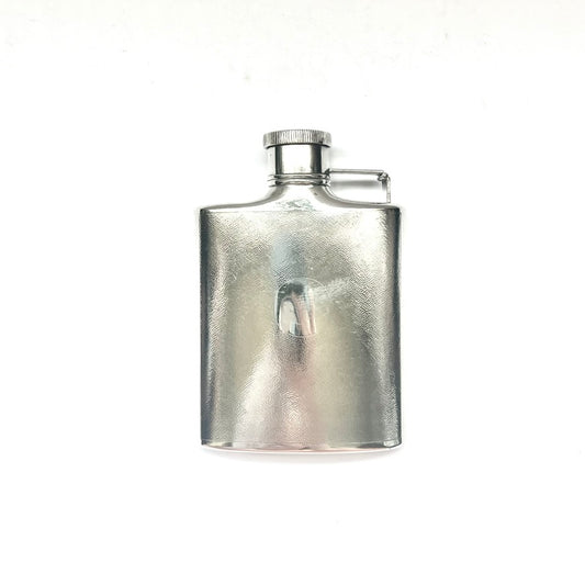 Antigua petaca china de plata de exportación para caballero con marcas de Zee Sung, Shanghái, 1900-1940