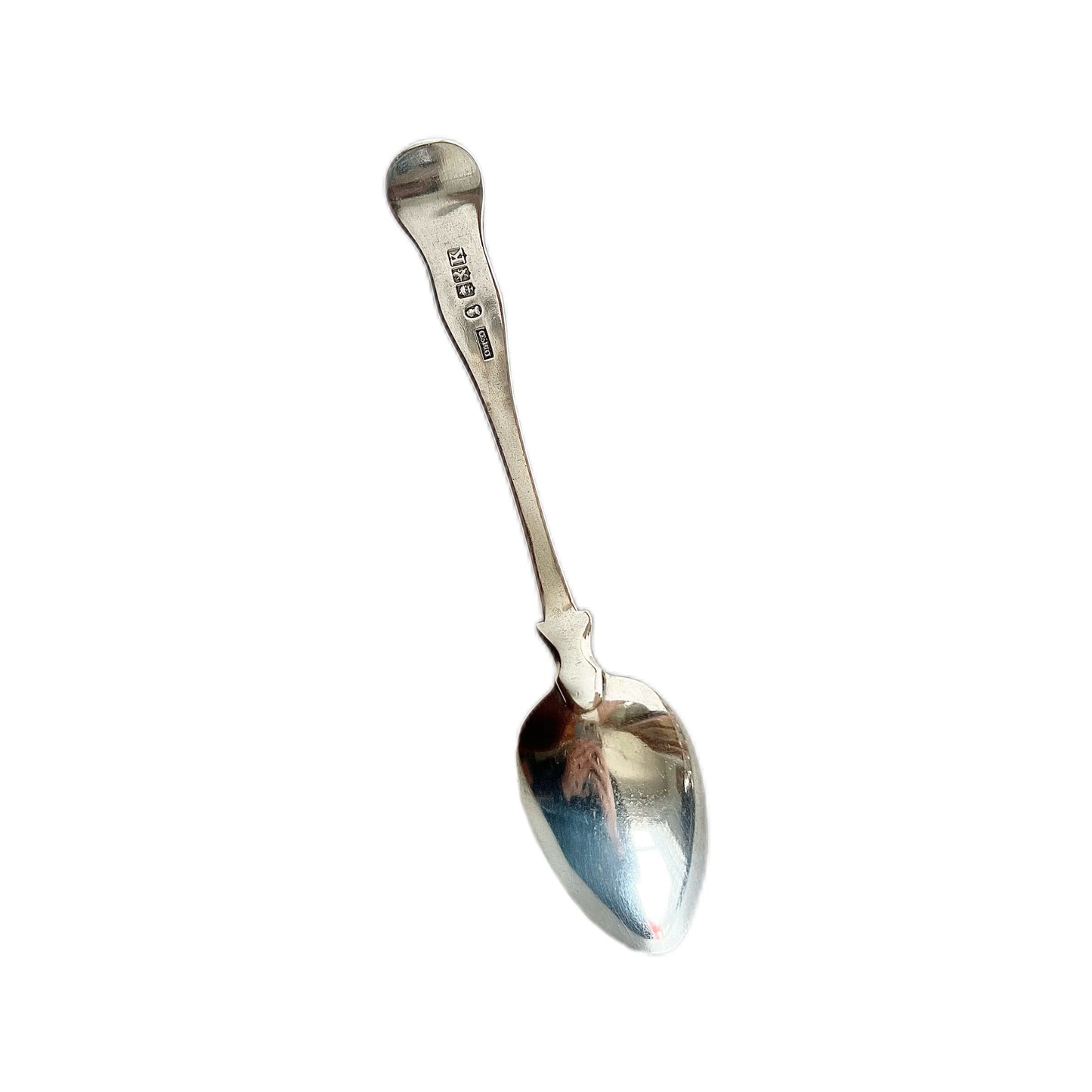 George IV Scottish sterling silver teaspoon with single-struck king’s pattern