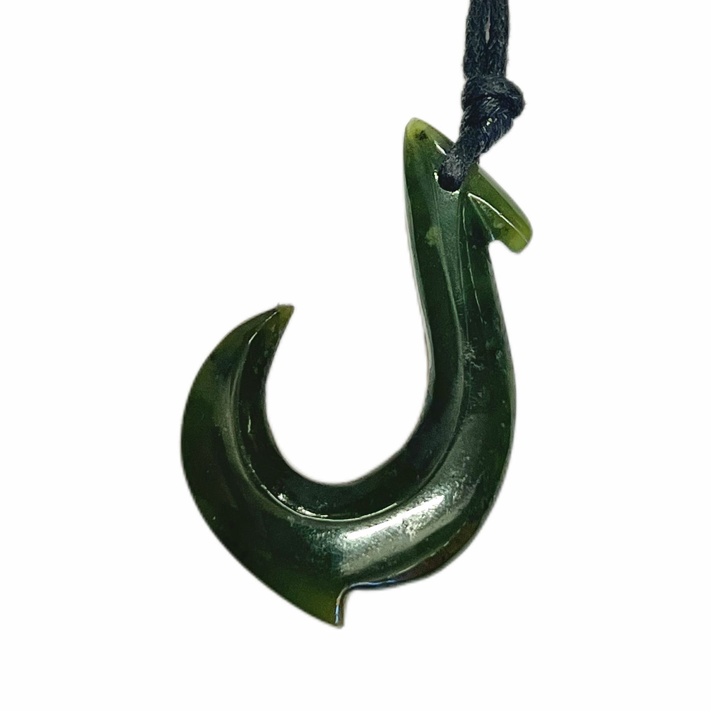 Vintage Hei Matau nephrite jade pounamu pendant