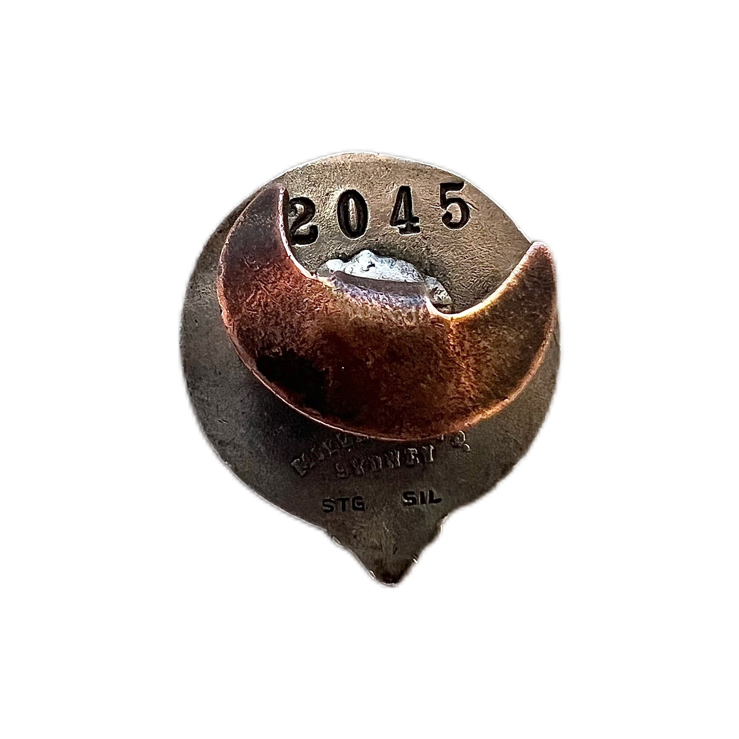Antique Waterside Workers' Federation of Australia sterling silver and enamel membership badge