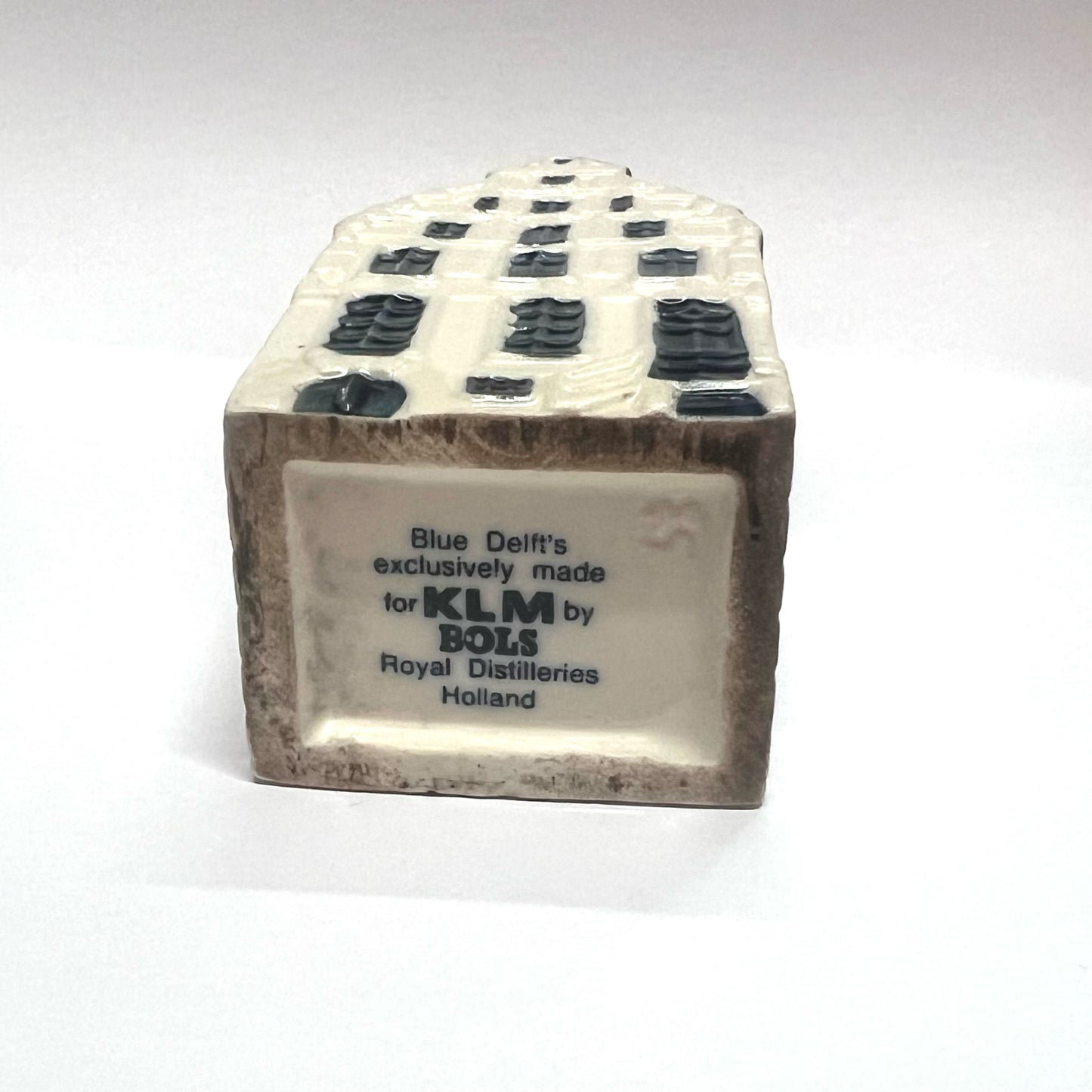 Vintage KLM Delft miniature House 65 novelty decanter