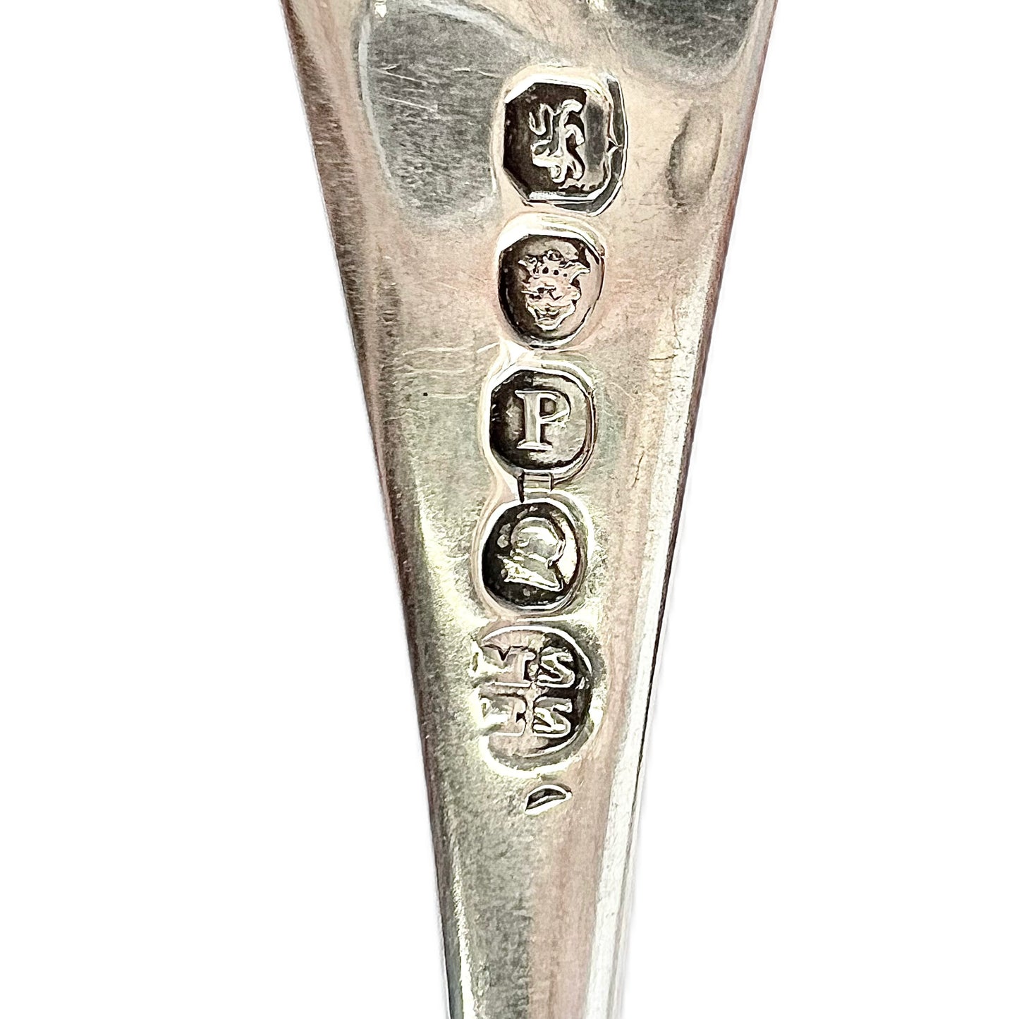 Set of 6 Regency period sterling silver entree forks, 4 by Mary & Eliza Sumner
