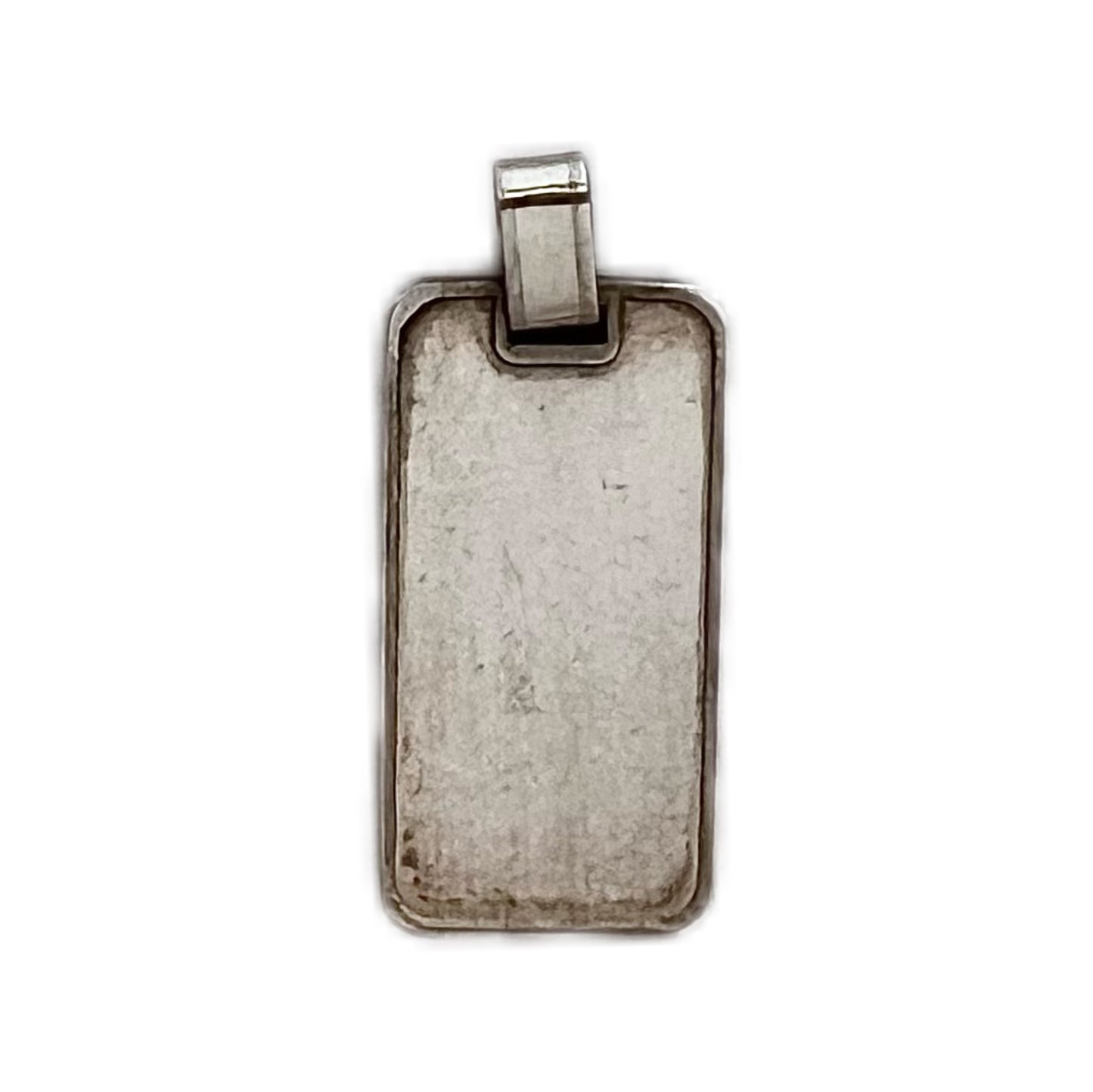 Vintage .999 silver ingot pendant