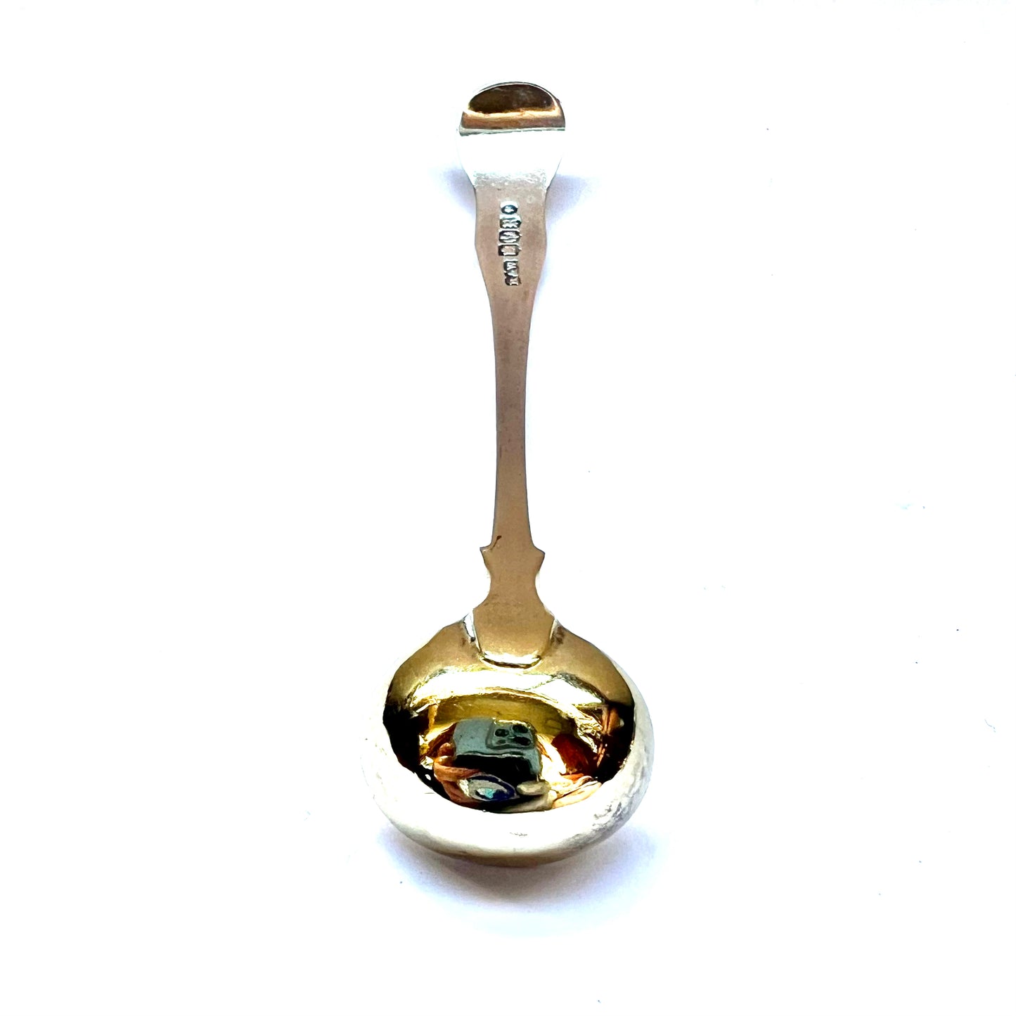 Cucharón para condimentos de plata escocesa victoriana alta, con marcas de Edimburgo 1848, Robb & Whitlett