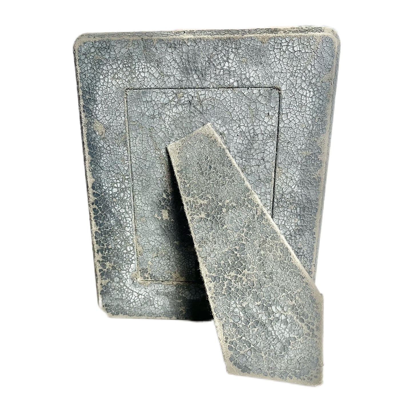 Vintage Italian gumnut sterling silver photo frame with stand