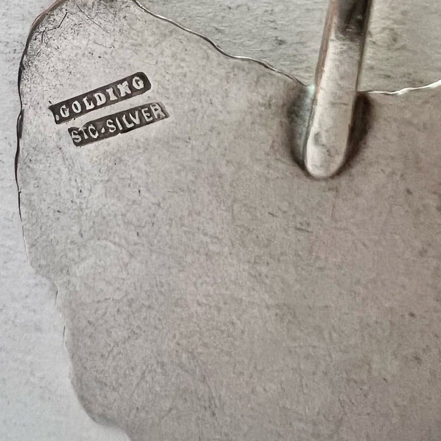 Late colonial to early Federation Australian sterling silver Tasmanian souvenir spoon, William Golding (Golding & Sons)