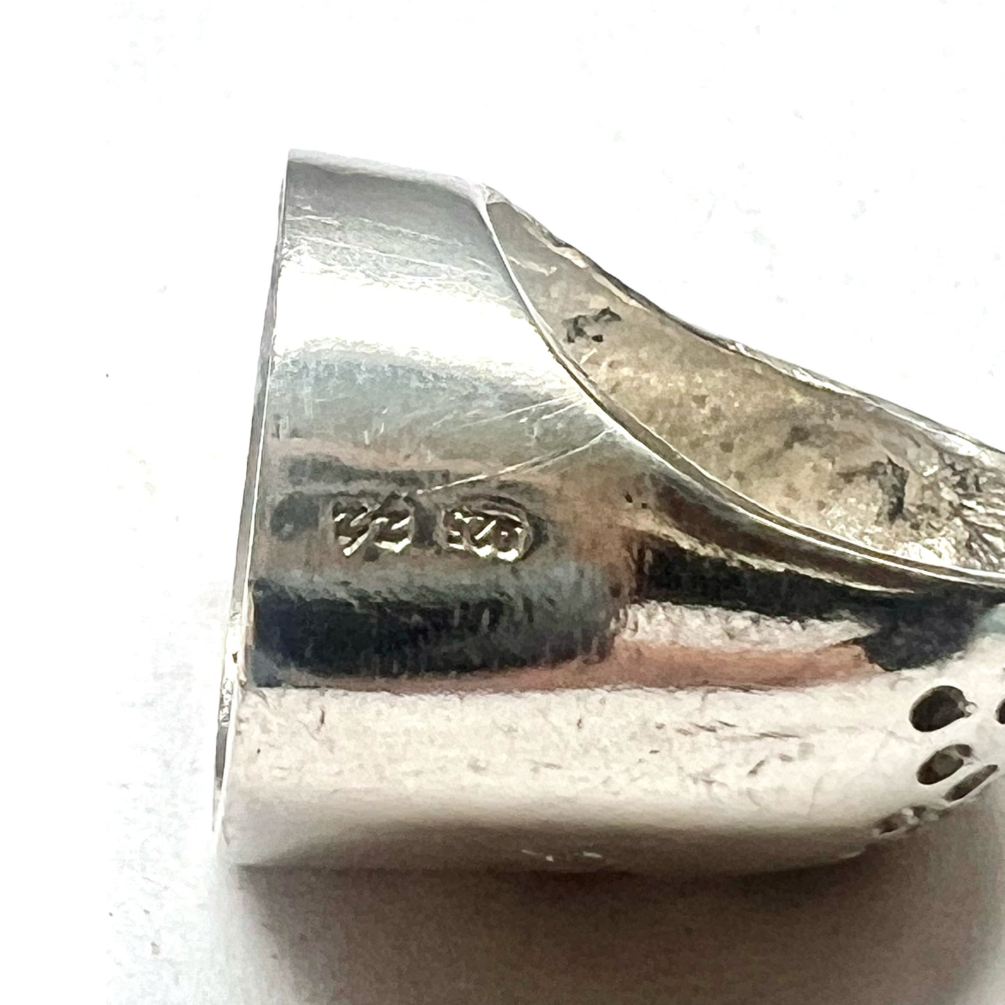 Vintage sterling silver size 32 Thimblelady ring, thimble ring