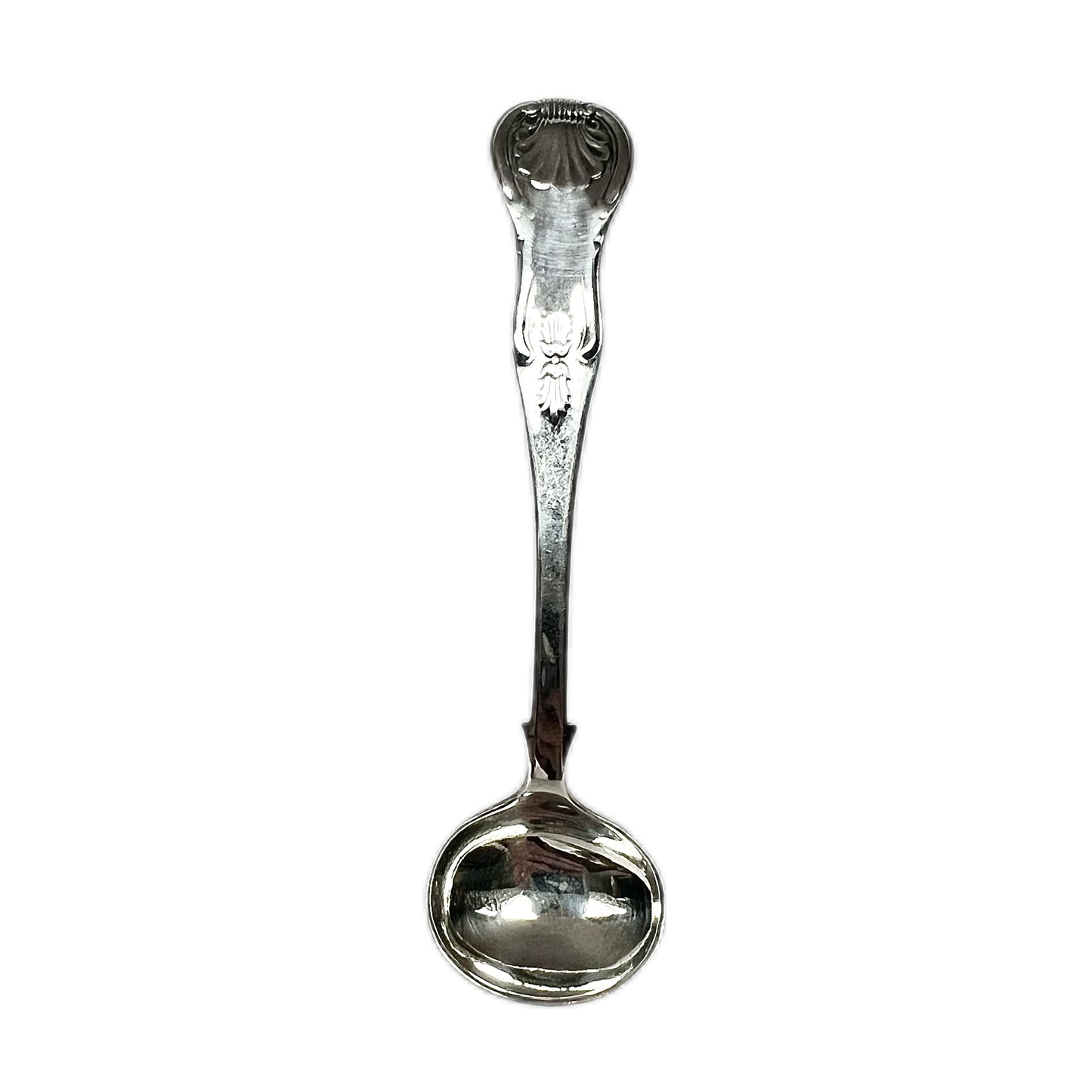 Antique Scottish Victorian sterling silver condiment spoon