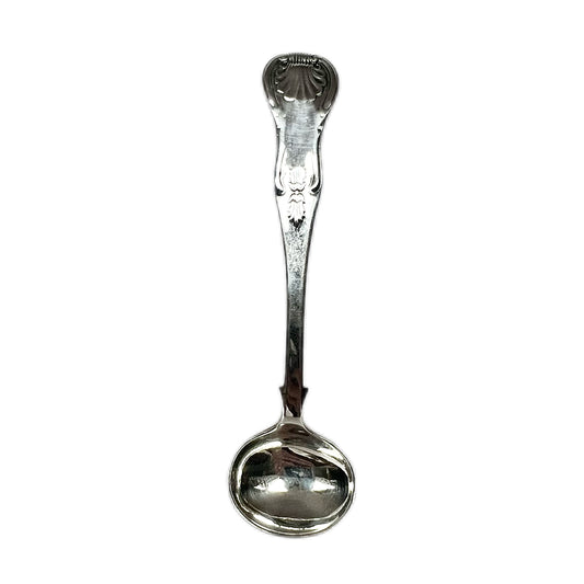 Antique Scottish Victorian sterling silver condiment spoon
