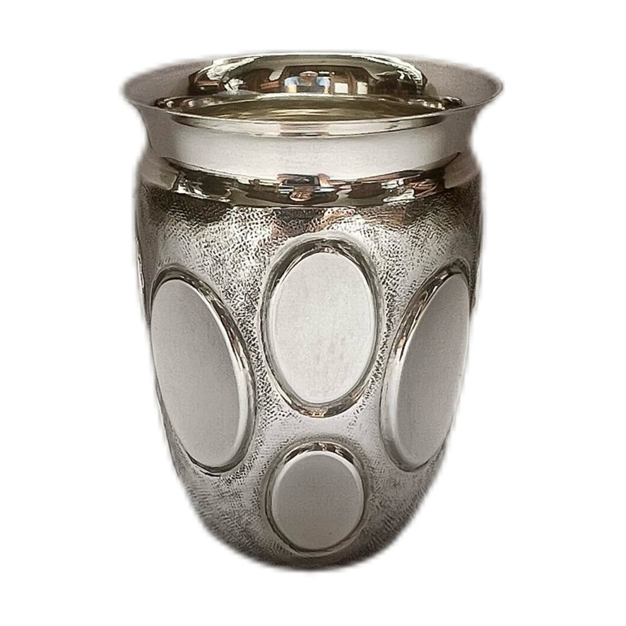 Vintage Italian Brandimarte sterling silver modernist beaker