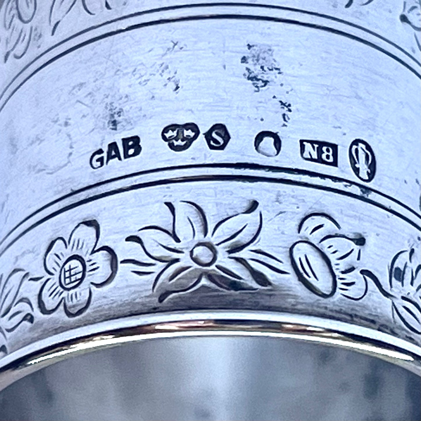 Vintage Scandinavian Swedish sterling silver spoon by GAB, 1939