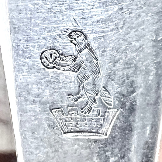 Juego de 5 tenedores de entrada de plata esterlina victorianos, Londres, 1850, Chawner & Co. Escudo de la familia Beveridge.