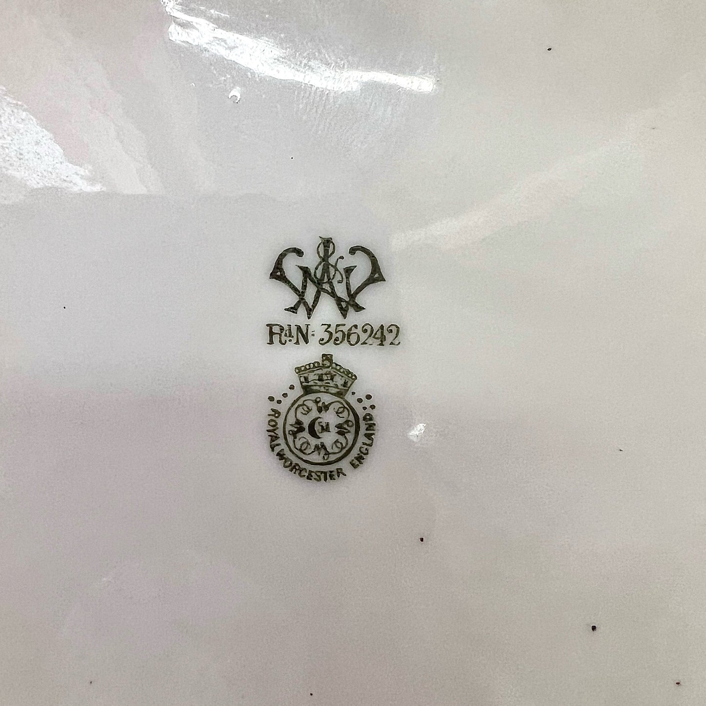 古董皇家伍斯特乡村面包仿面包饼干桶