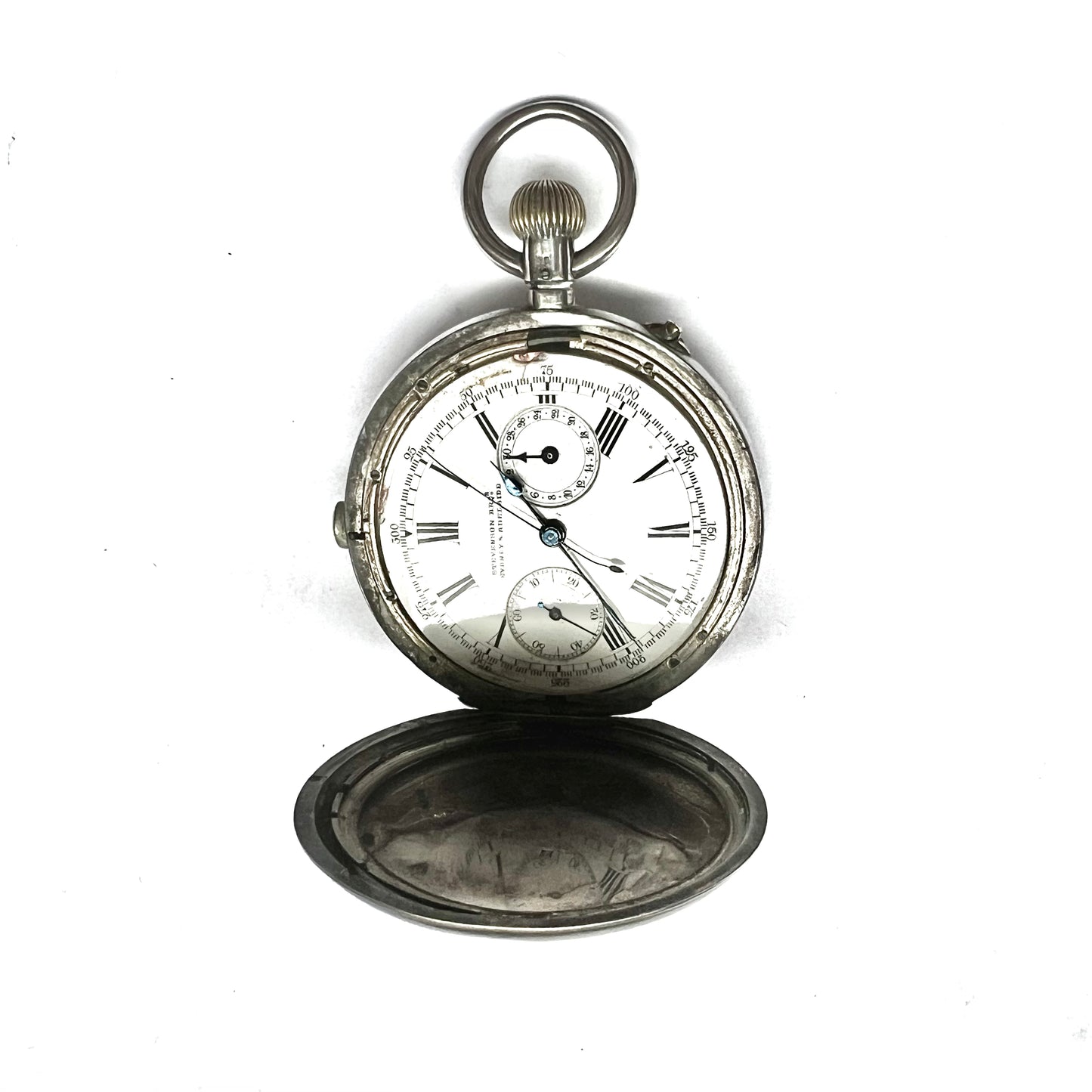 Rare antique Australian stopwatch in .935 silver case, Retailed by Stevenson Brothers, Prize for Leichardht Regatta 1891