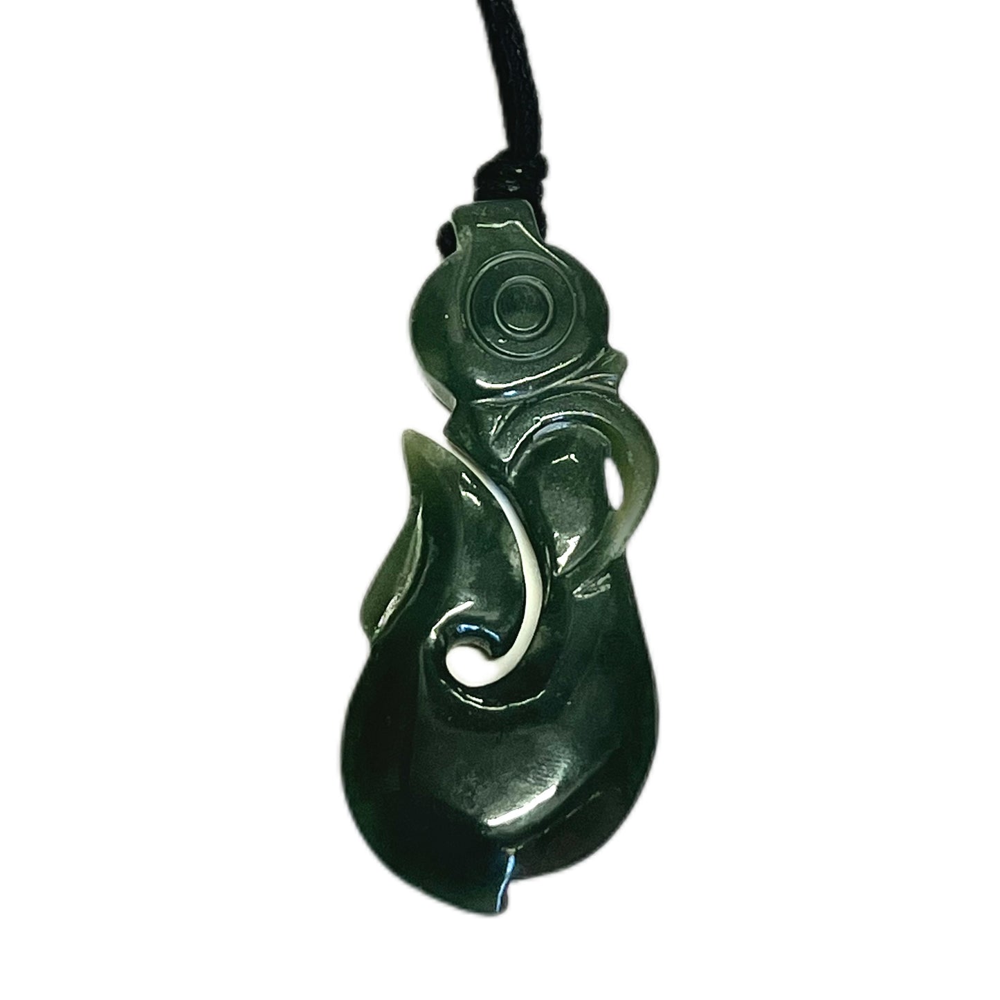 Vintage New Zealand manaia pounamu nephrite jade pendant