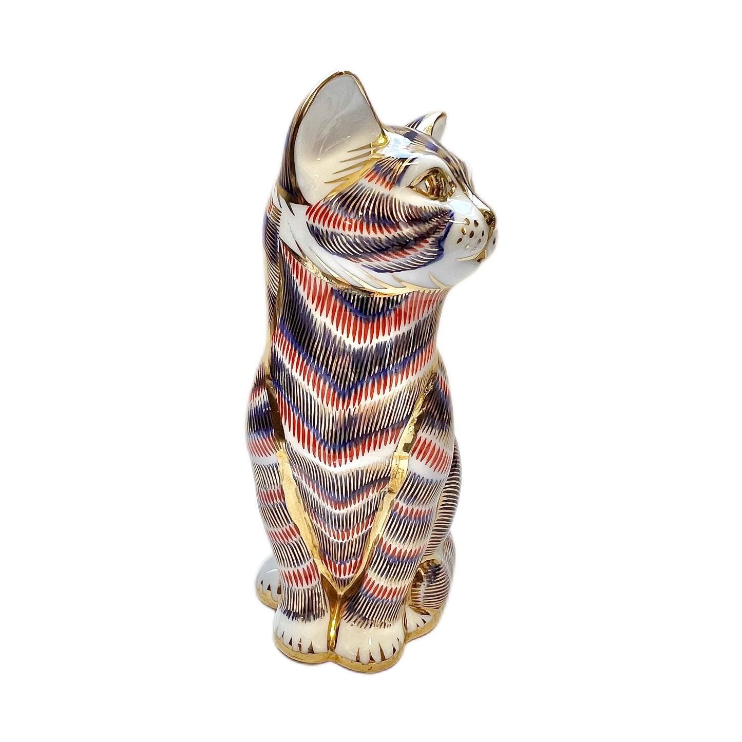 Royal Crown Derby Sitting Cat figurine circa 1986