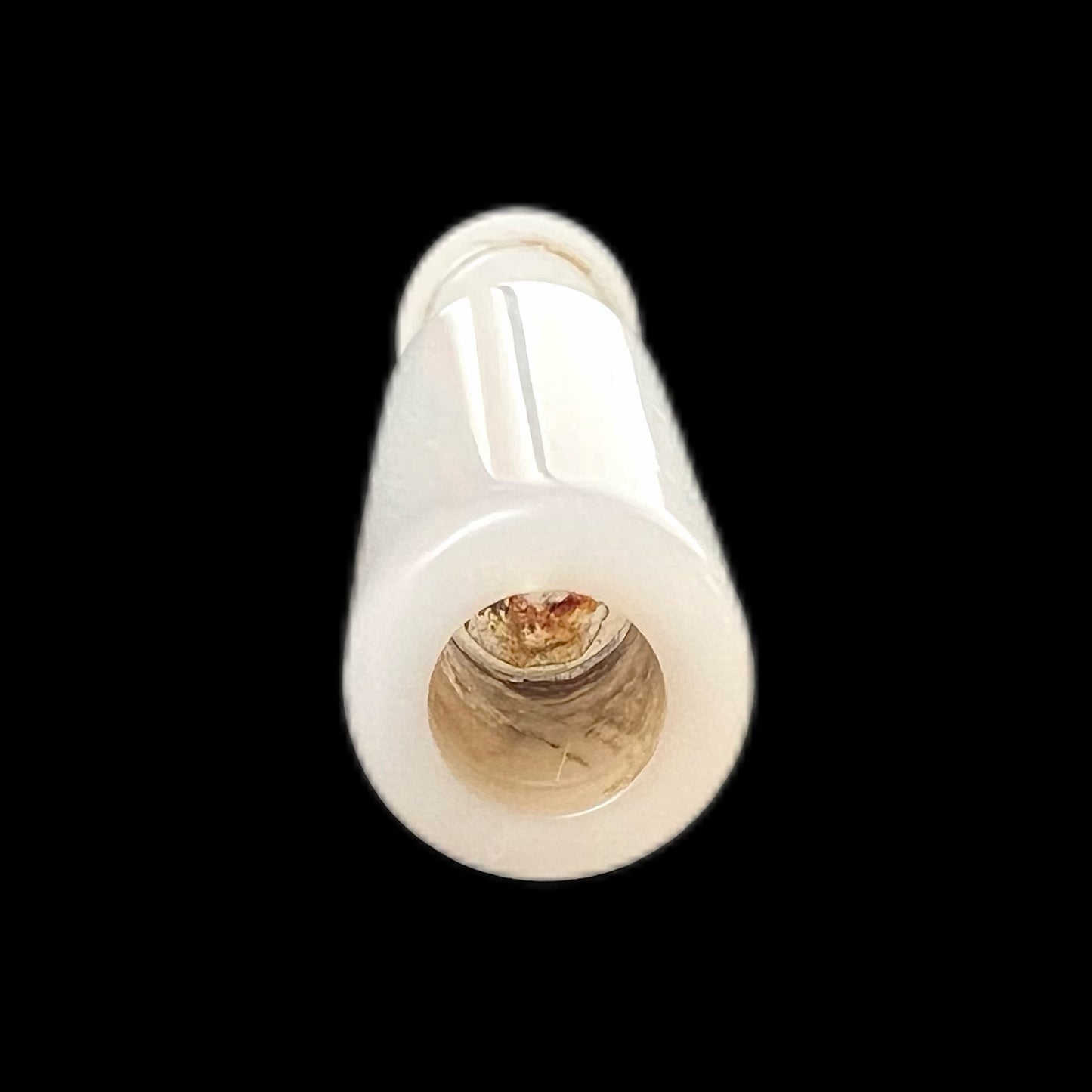 Vintage Chinese white jade cheroot holder
