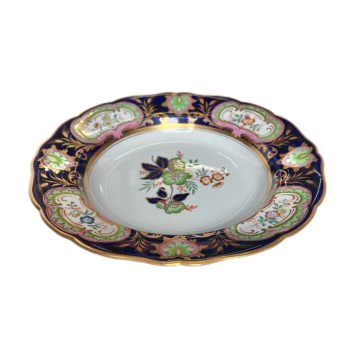 Early 19th century English ironstone soup plate