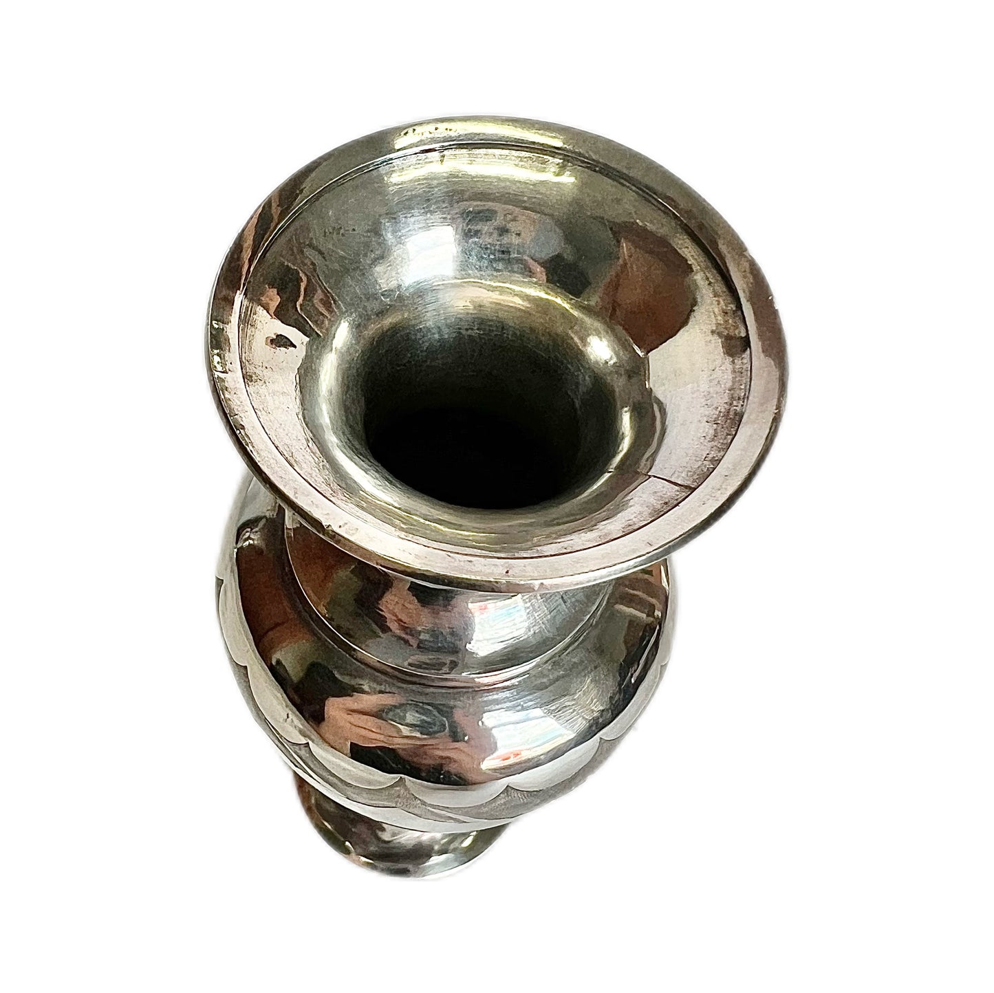 Late 19th to early 20th century Japanese export silver posy vase