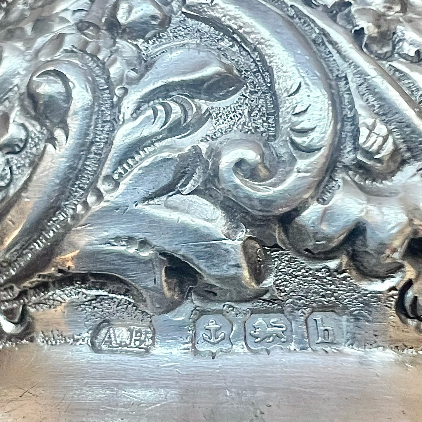 Pair of Edwardian sterling silver napkin rings