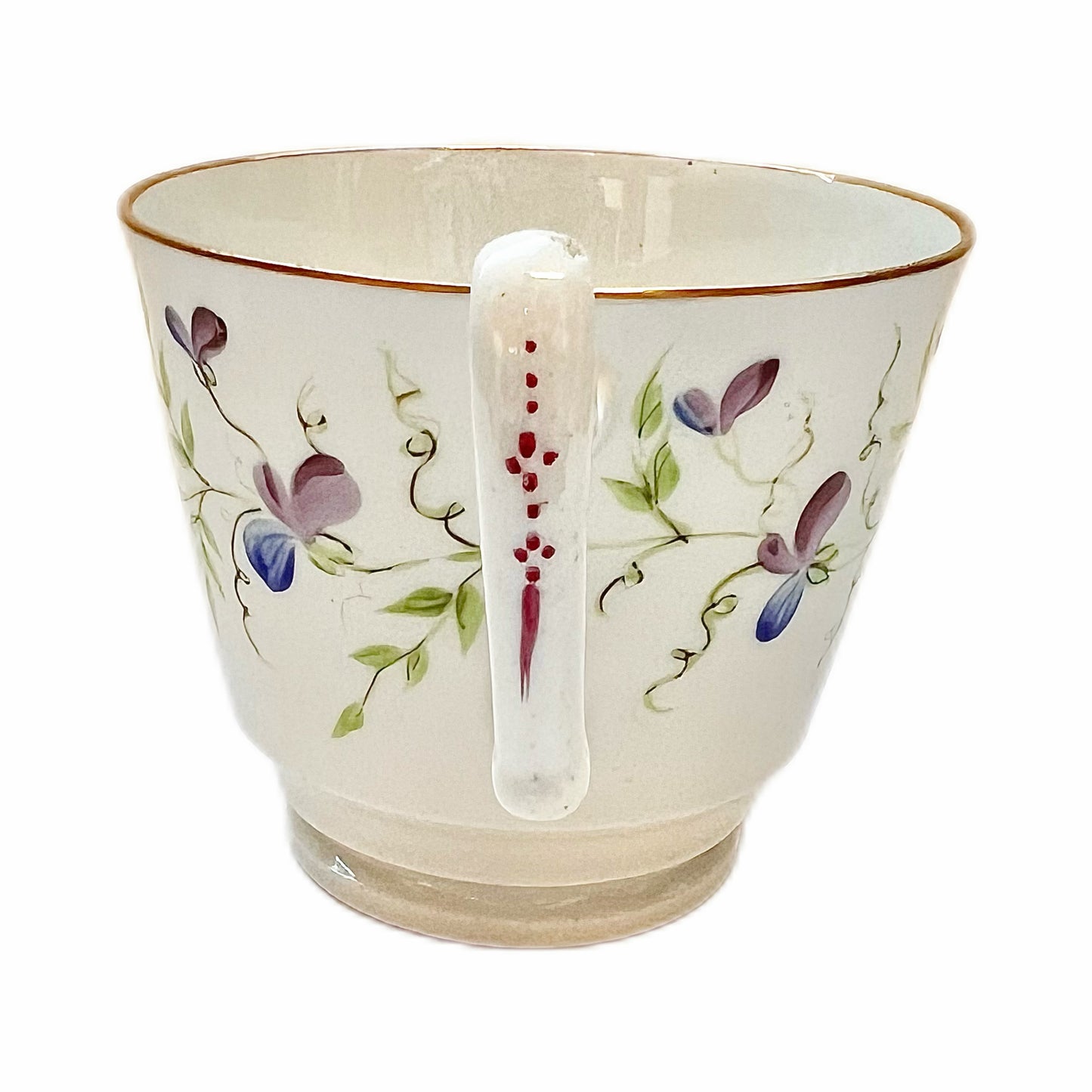 Early 19th English century tea cup and matching saucer circa 1810s-20s