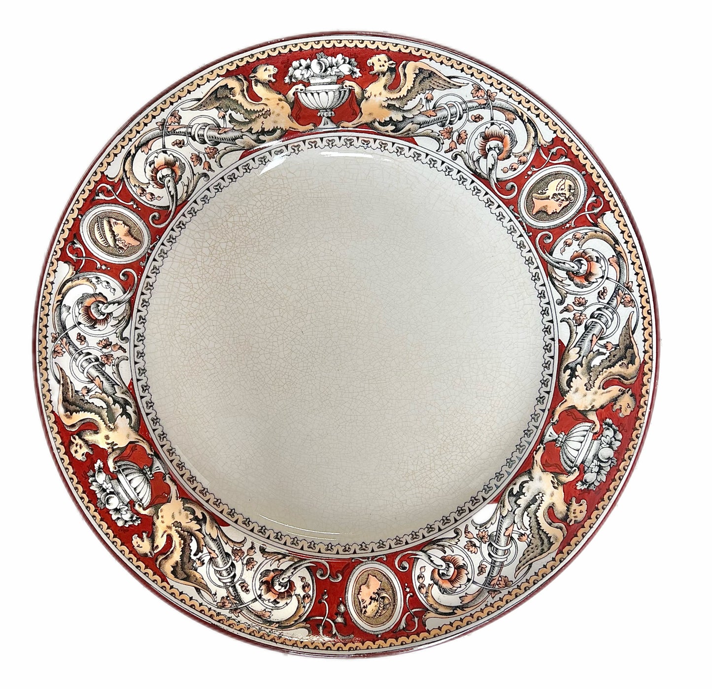 19th century Minton Florentine pattern dinner plate