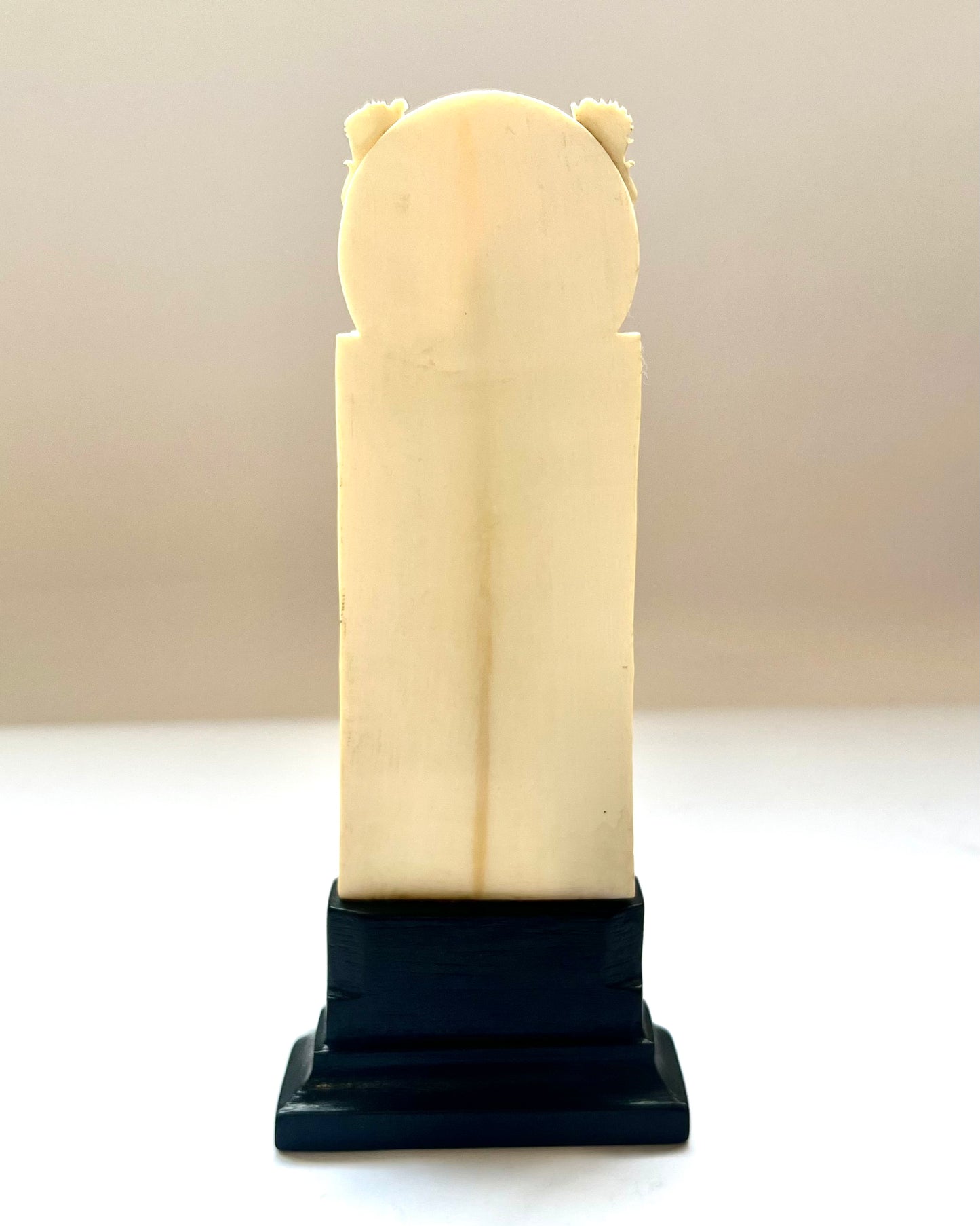 19th century Indian ivory carving depicting the goddess Lakshmi
