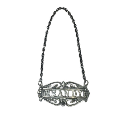 Stunning vintage possibly antique Australian sterling silver Brandy liquor ticket