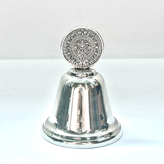 Campana de cena vintage de plata esterlina mexicana del siglo XX