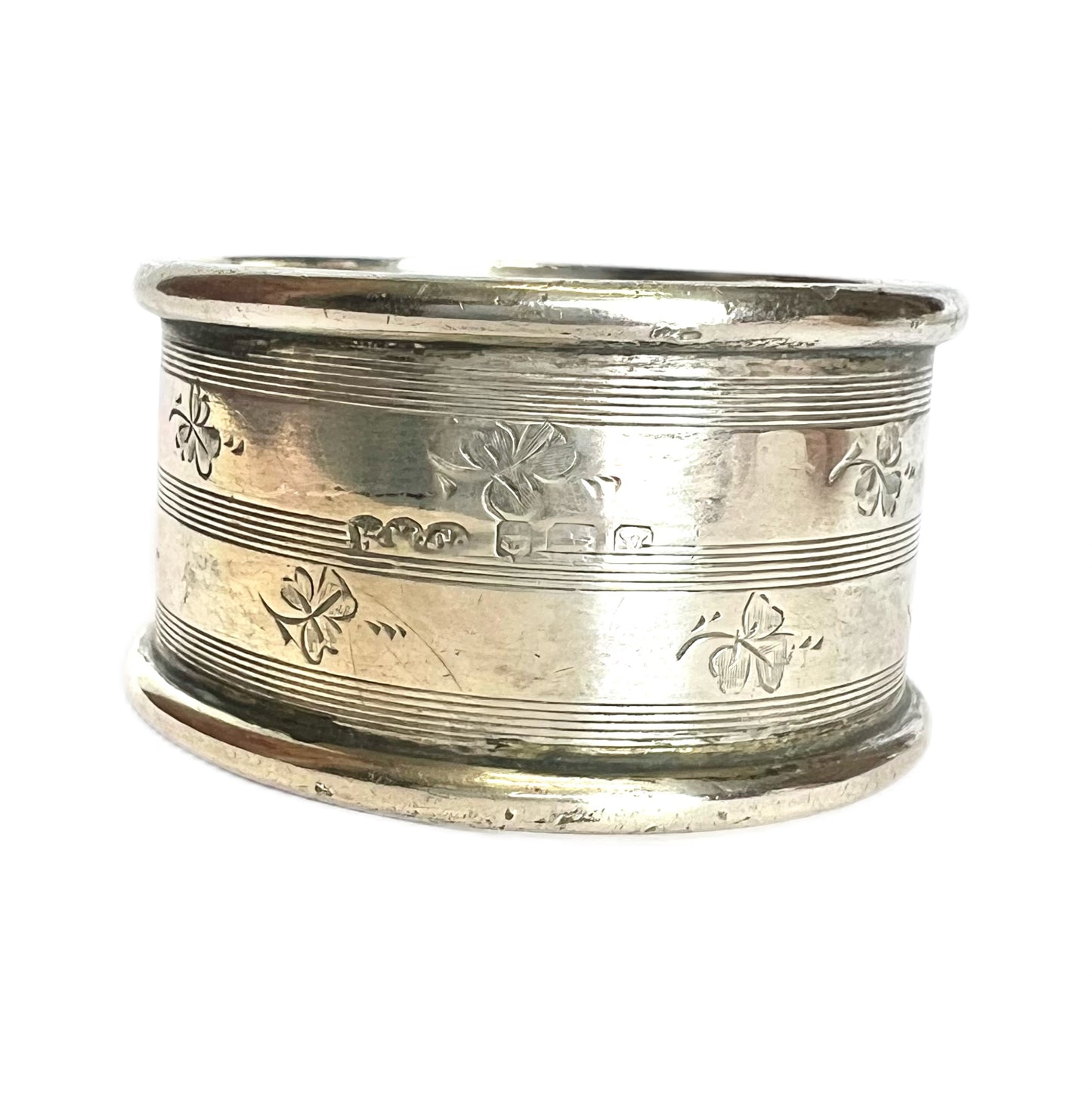 Antique sterling silver napkin ring