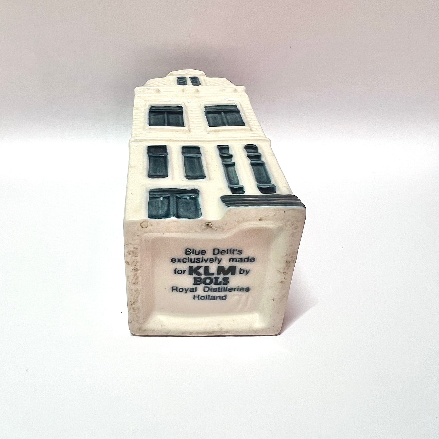 Vintage KLM Delft miniature House 71 novelty decanter