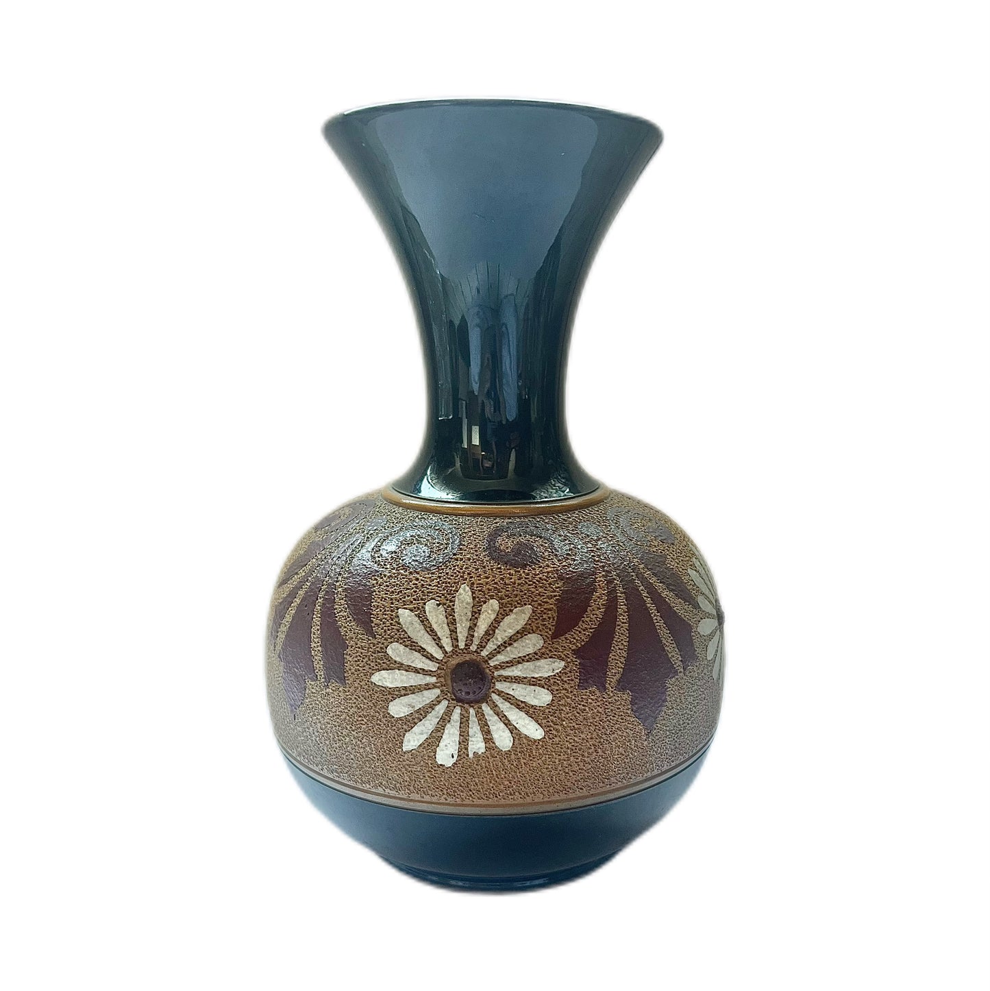 Pair of Art Nouveau stoneware vases, Langley Mill Pottery England