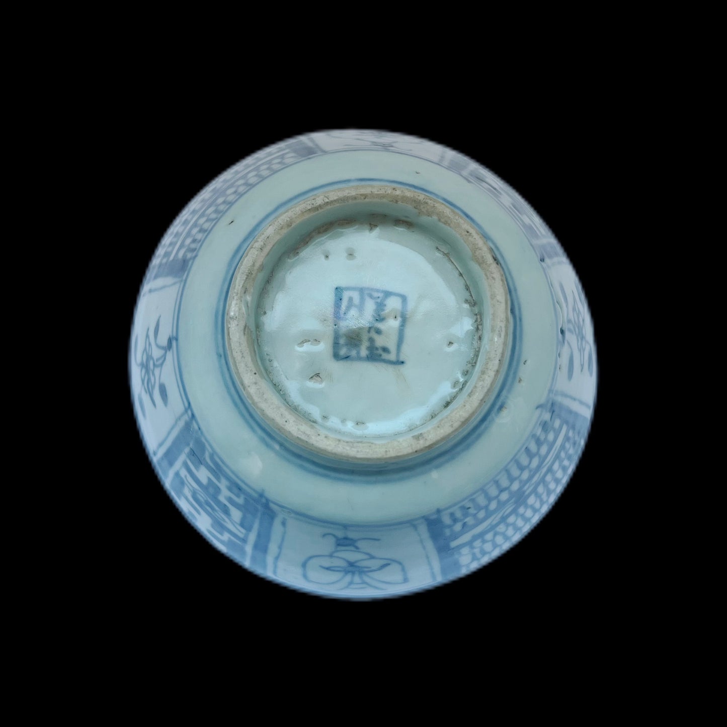 Cuenco Swatow chino antiguo del período Kangxi del siglo XVIII