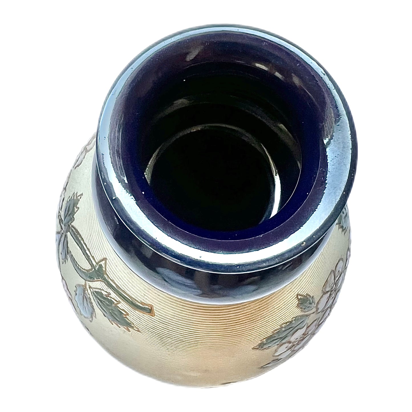 Jarrón de gres Art Nouveau con motivos florales, Langley Mill Pottery, Inglaterra