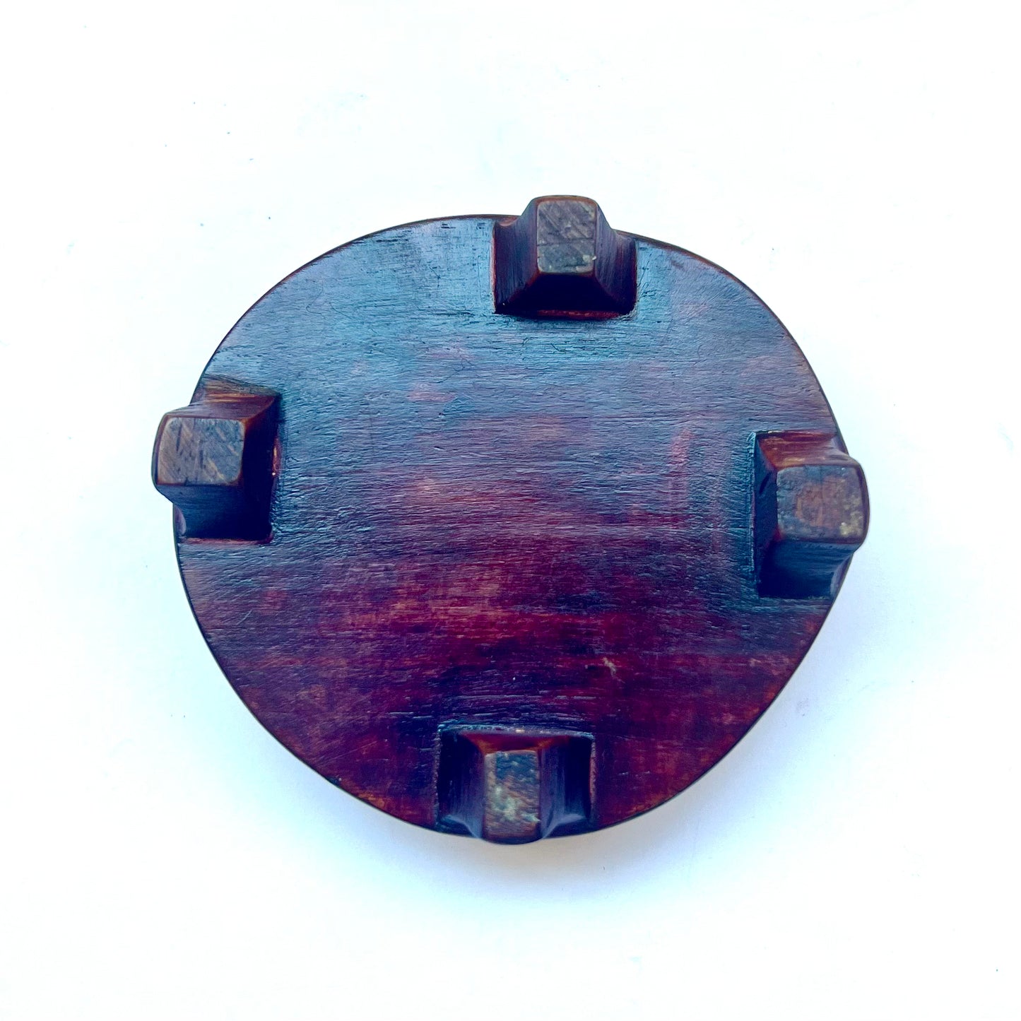 Antigua figura de marfil de Budai o Hotei de tamaño considerable, china o japonesa.