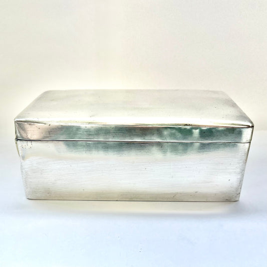 Caja de sándwich de plata para exportación china de mediados a finales del siglo XIX, Wang Hing