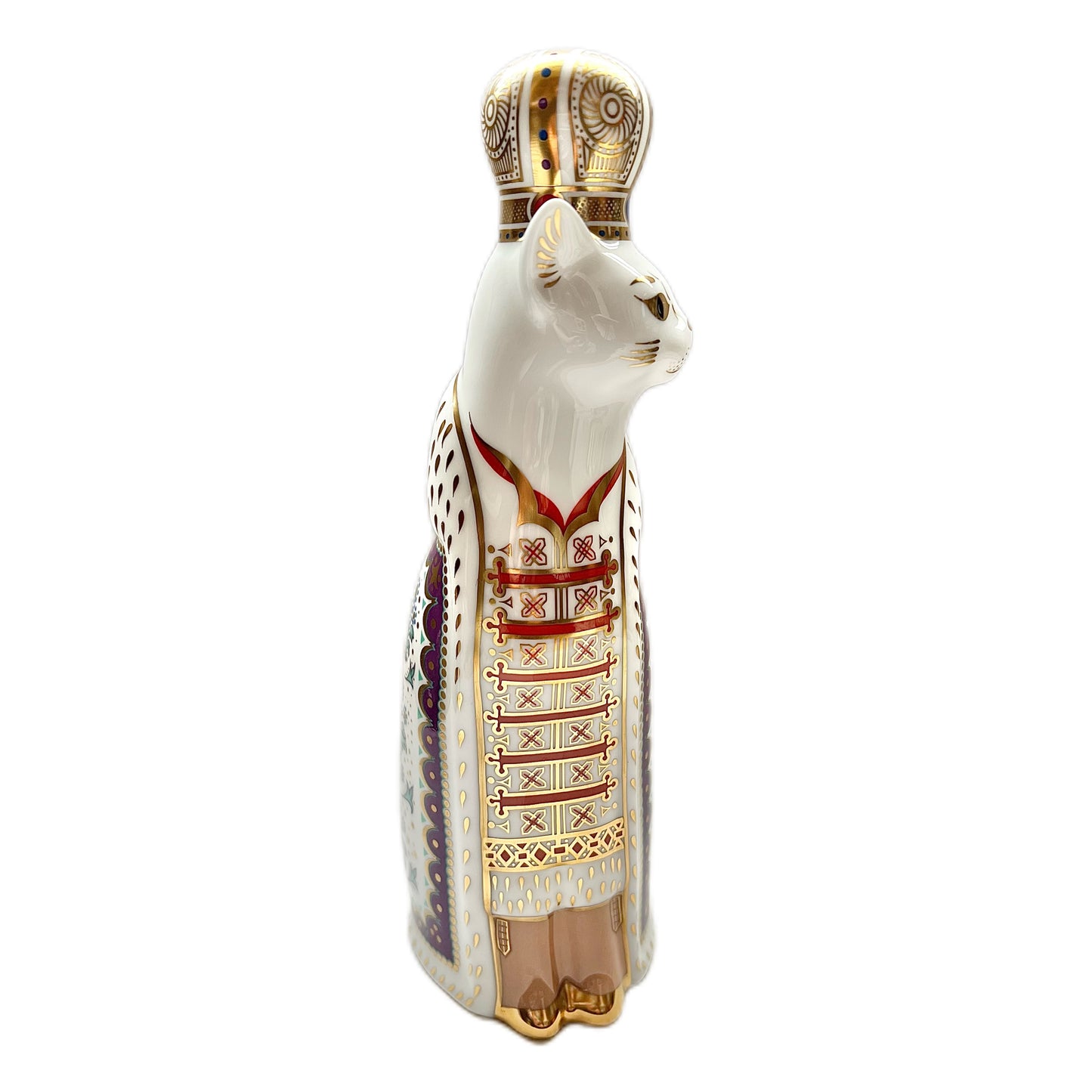 Royal Crown Derby Russian Royal Cat figurine circa 1988