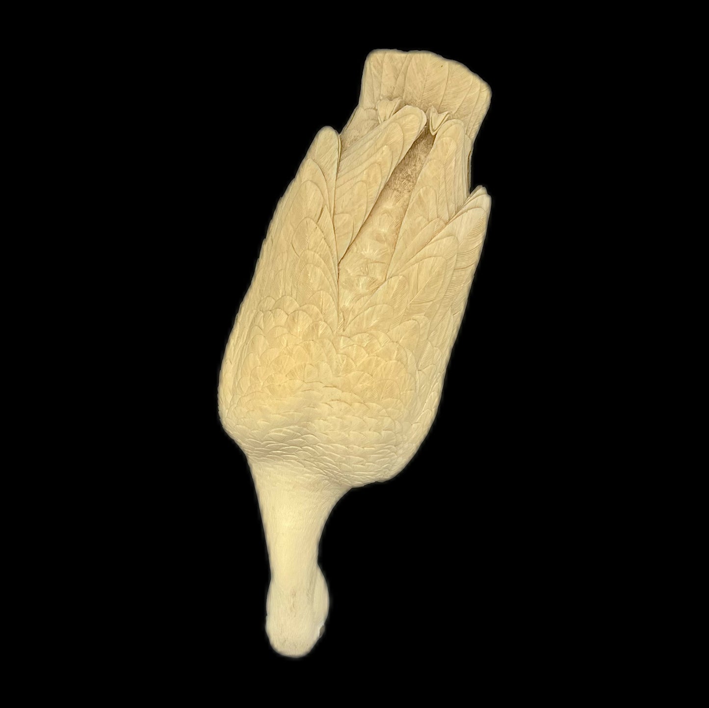 Large and highly important Meiji period Tokyo School ivory duck okimono by Miura Kōfū, Mitsukaze
