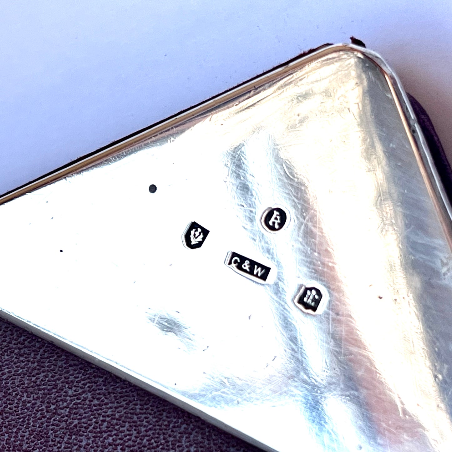 Late Victorian desk compendium / desk blotter with silver mounts, sponsor’s marks for Carlile and Watt, Edinburgh