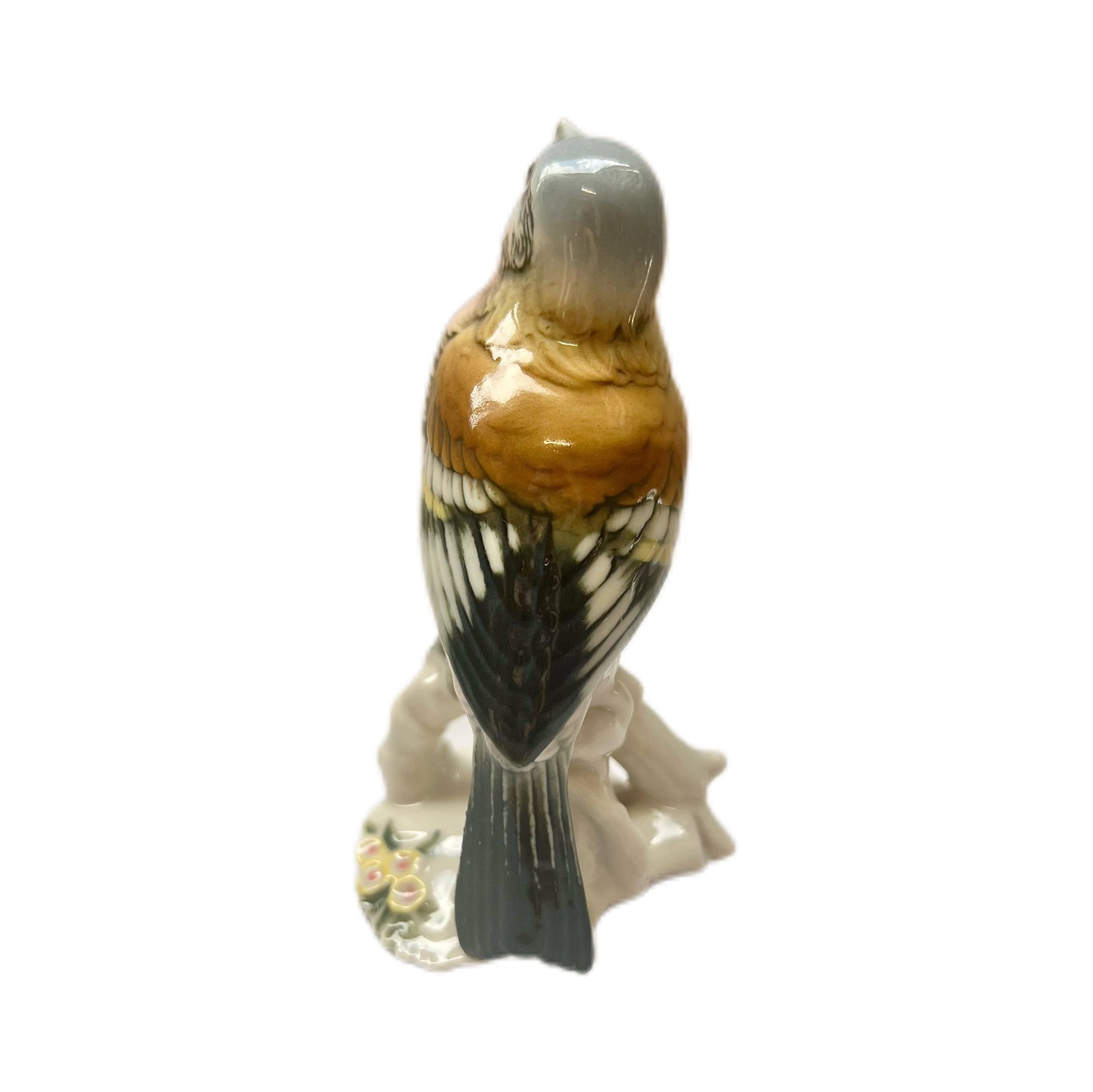 Figura de pájaro pinzón de porcelana de Karl Ens de principios del siglo XX