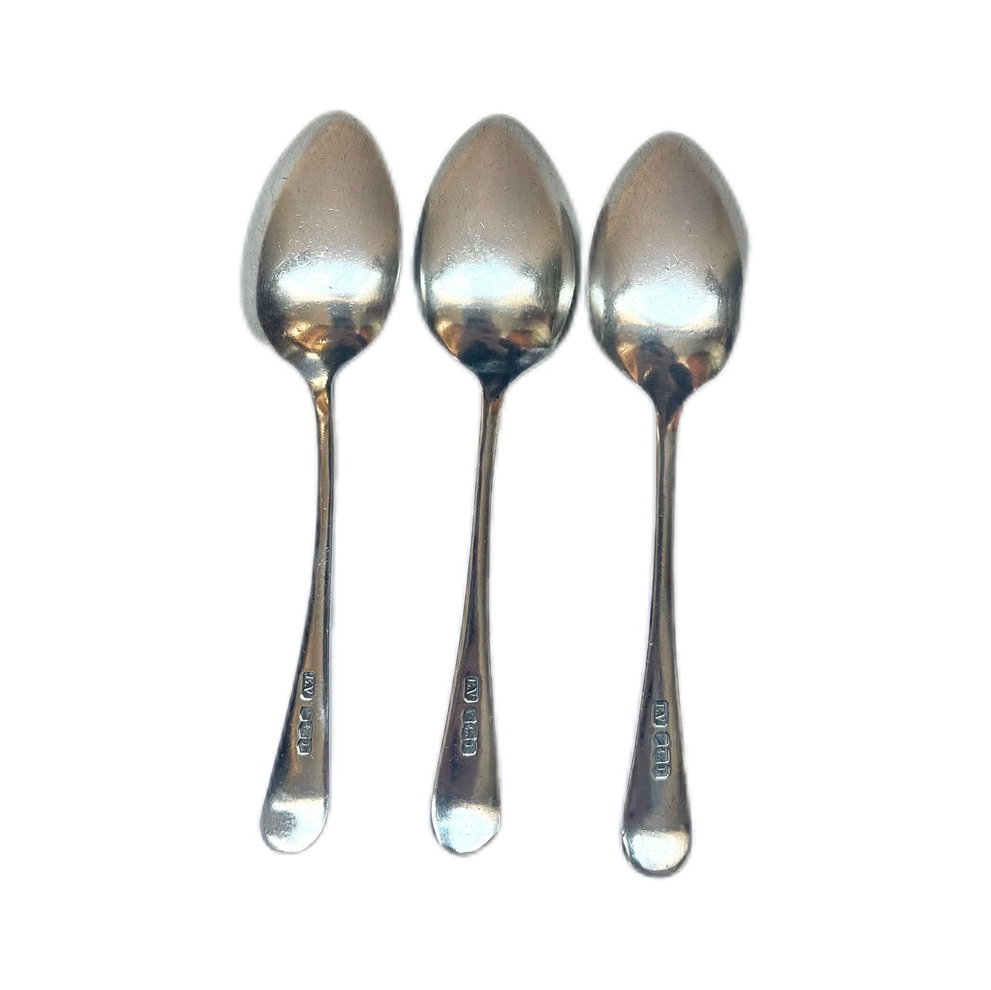 3 antique Viner’s Ltd English sterling silver teaspoons