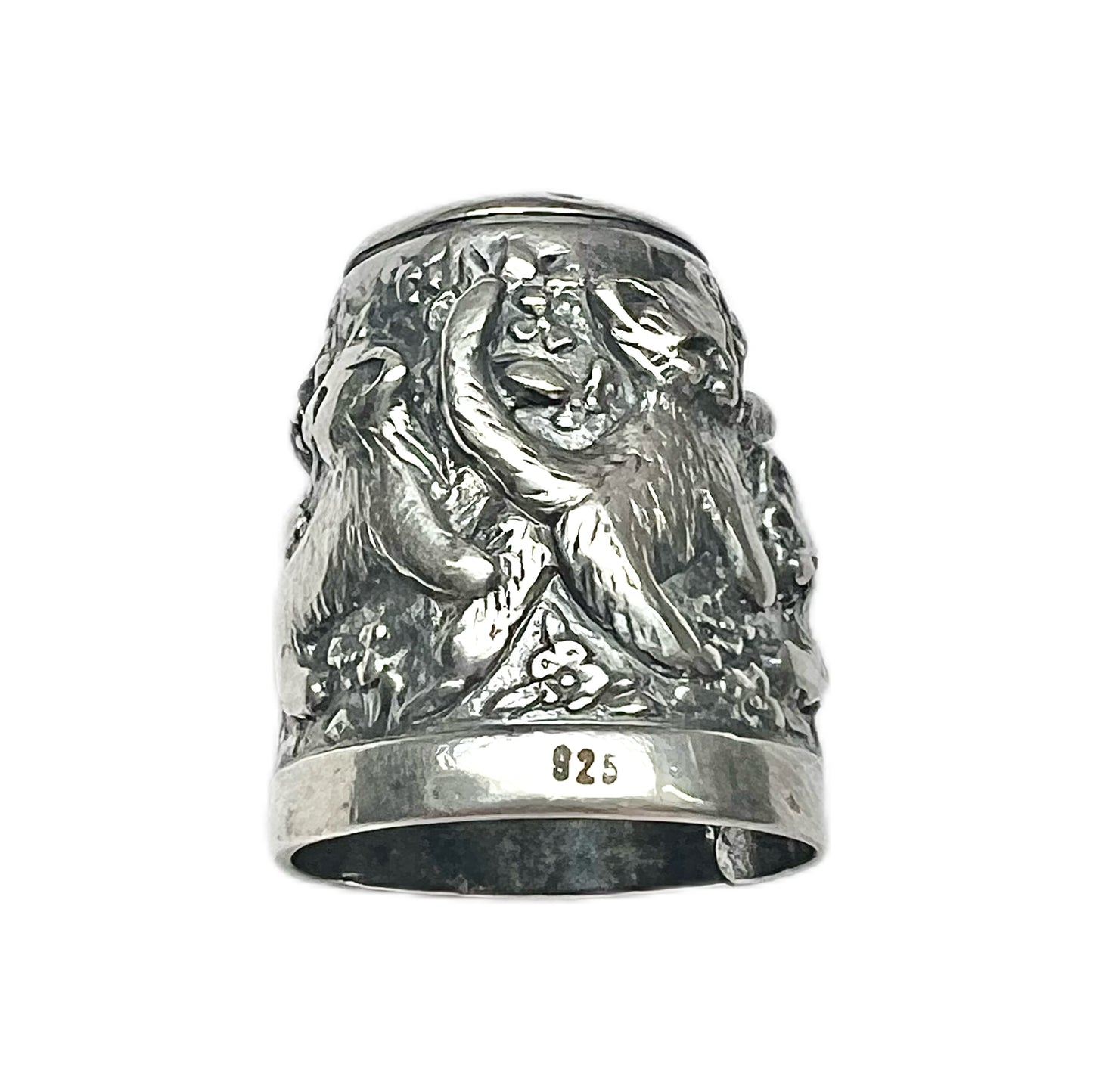 Antique Edwardian sterling silver fob medal, 1903