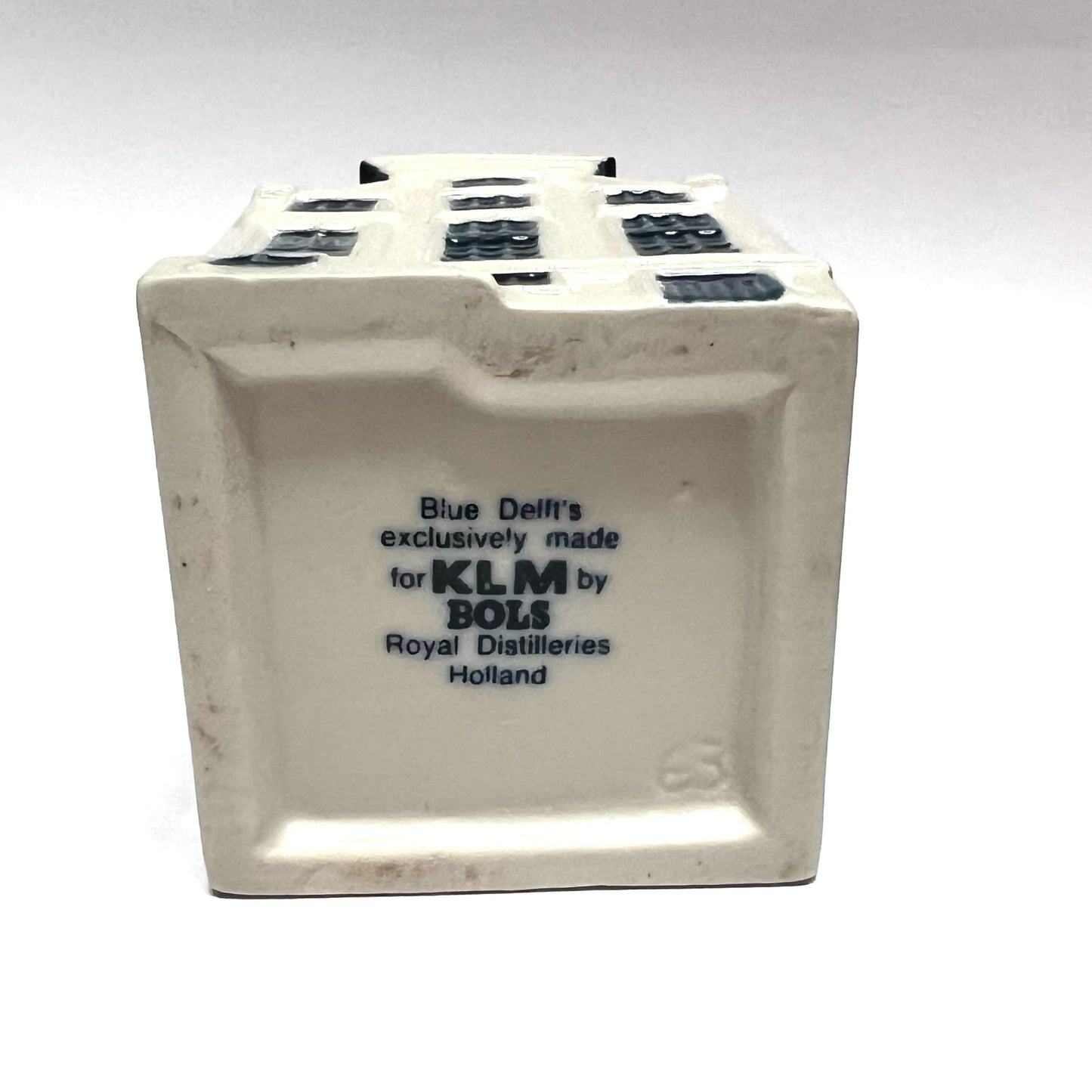 Vintage KLM Delft miniature House 63 novelty decanter