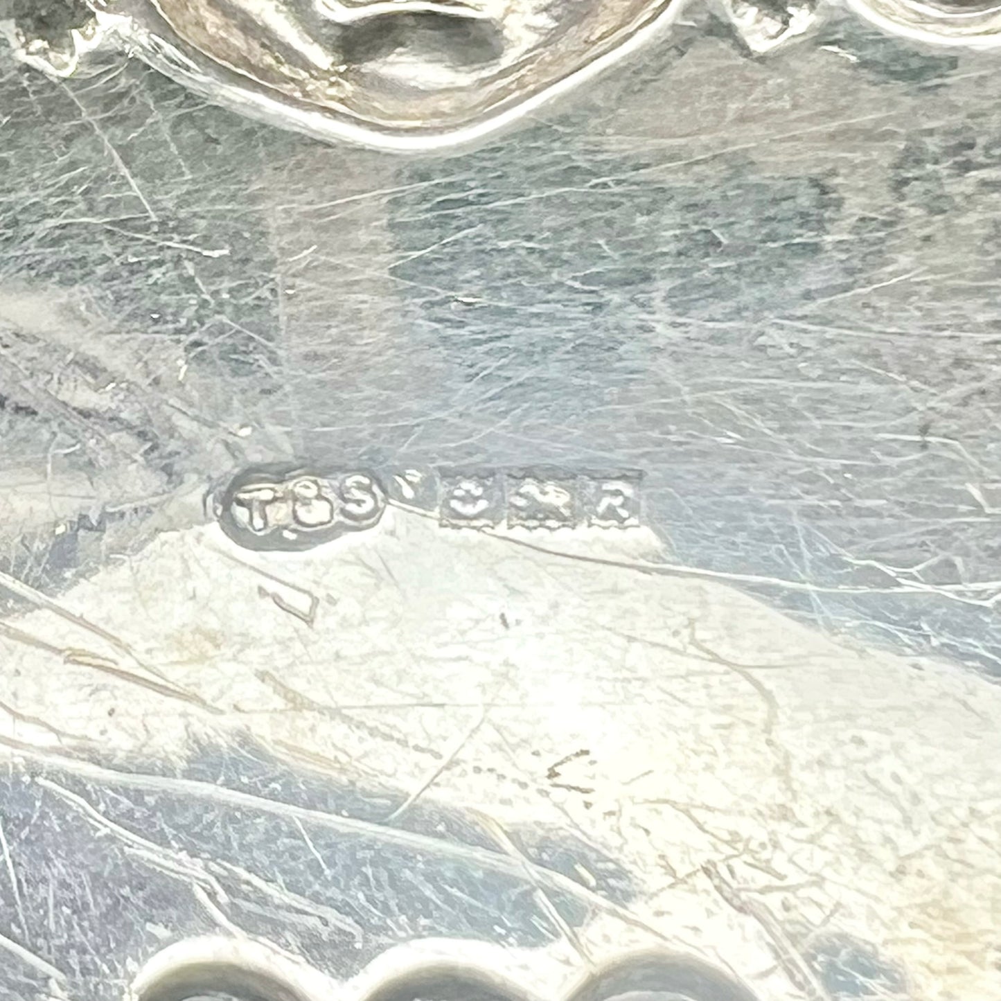 Vintage English Port sterling silver liquor ticket, Birmingham, 1966, Turner & Simpson Ltd