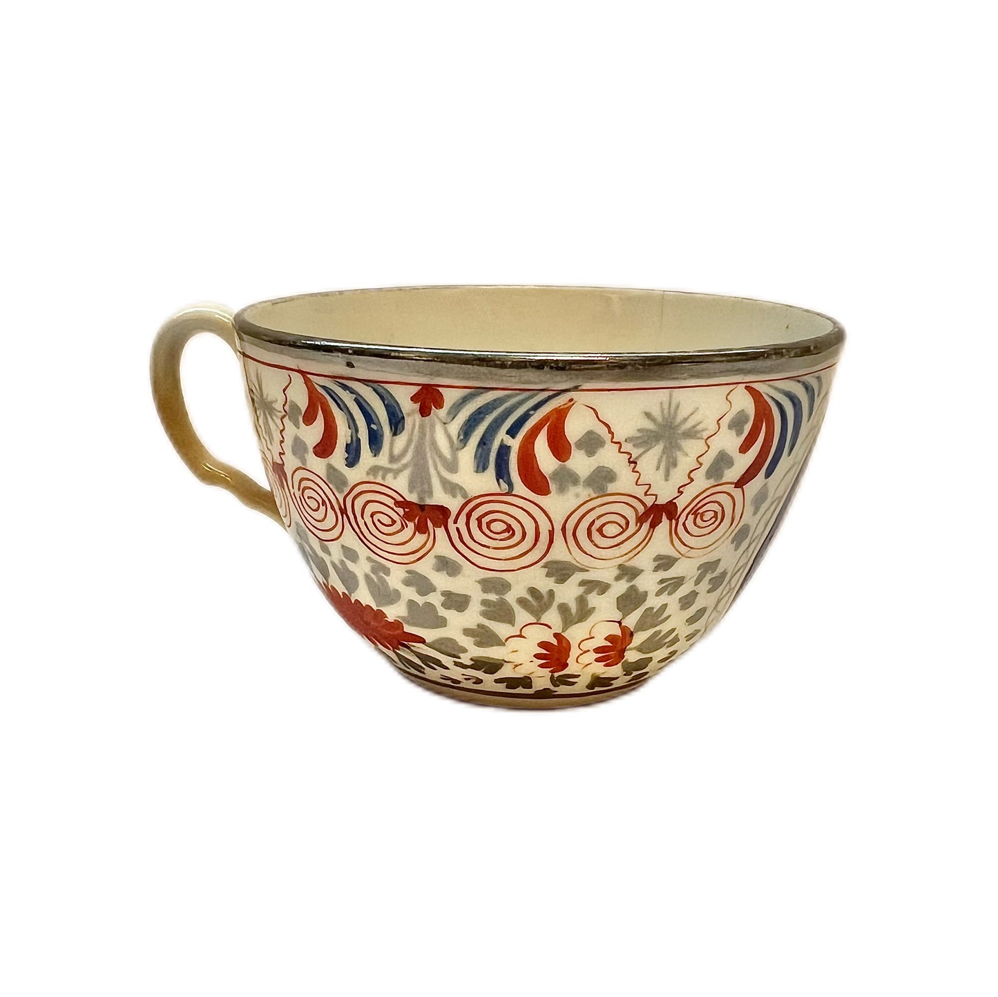 Rare Minton silver lustre Crazy Cow or Bengal Tiger teacup