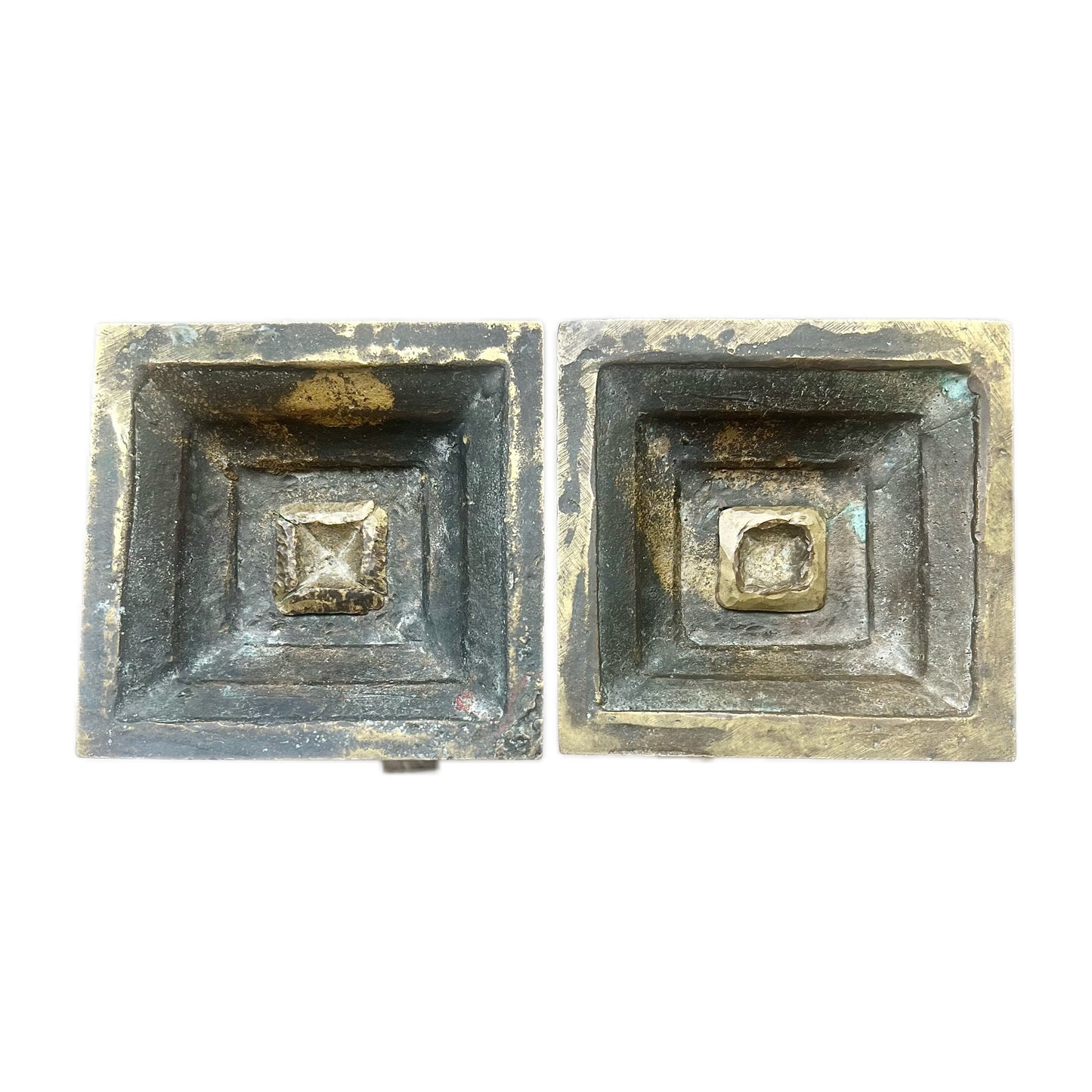 19 世纪黄铜教会烛台